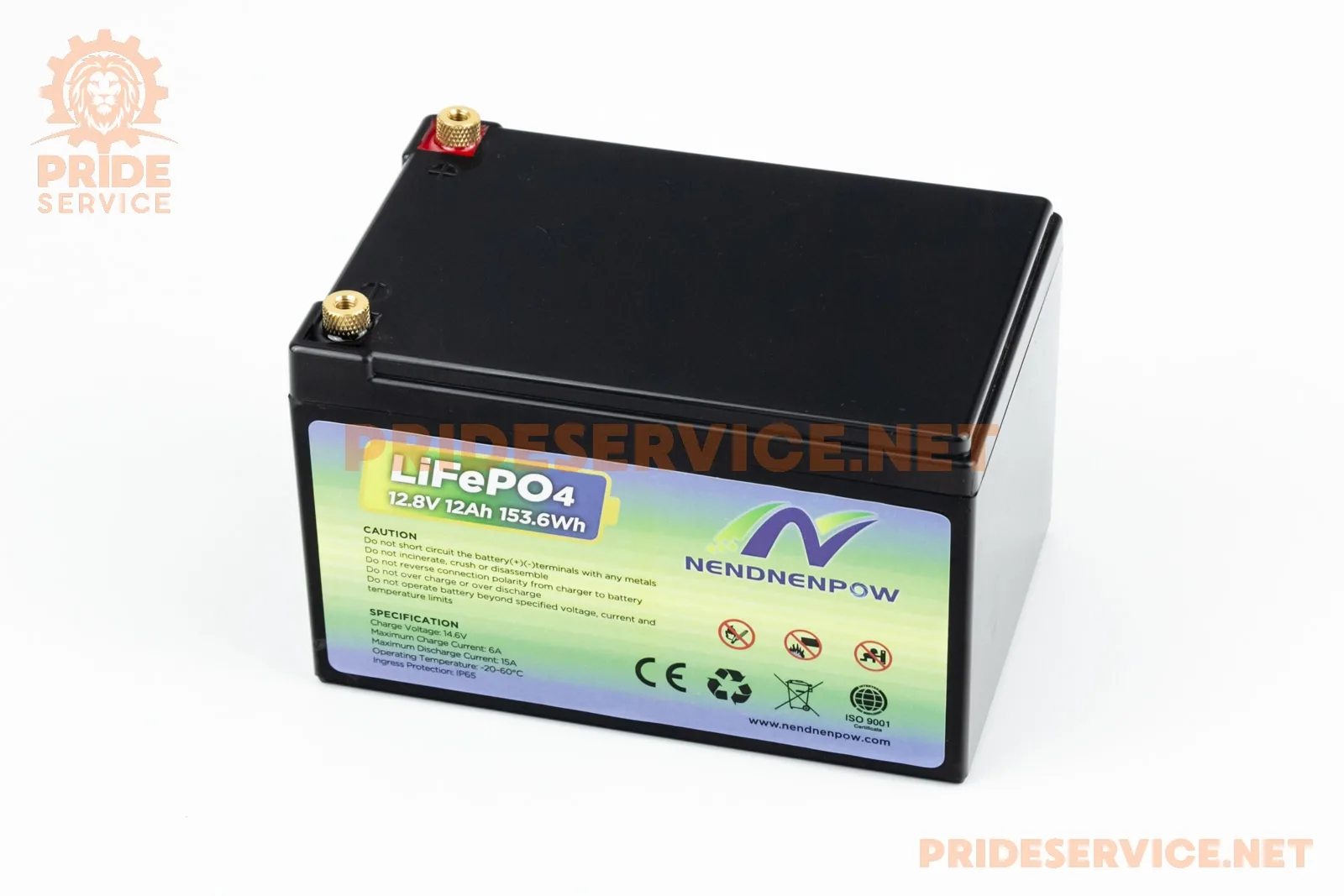 Акумулятор 12,8V12Ah 153,6Wh LiFePO4 (L151*W98*H98mm) для ДБЖ, іграшок та ін. (P_348326)