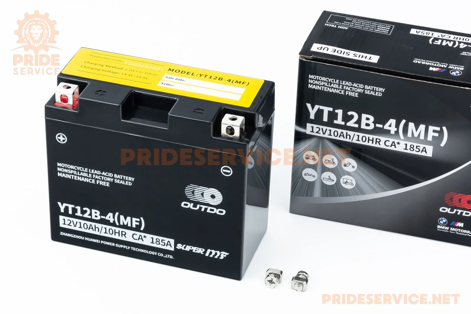 Акумулятор 12V10Аh YT12B-4(MF) кислотний (L150*W70*H130мм) (P_348336)