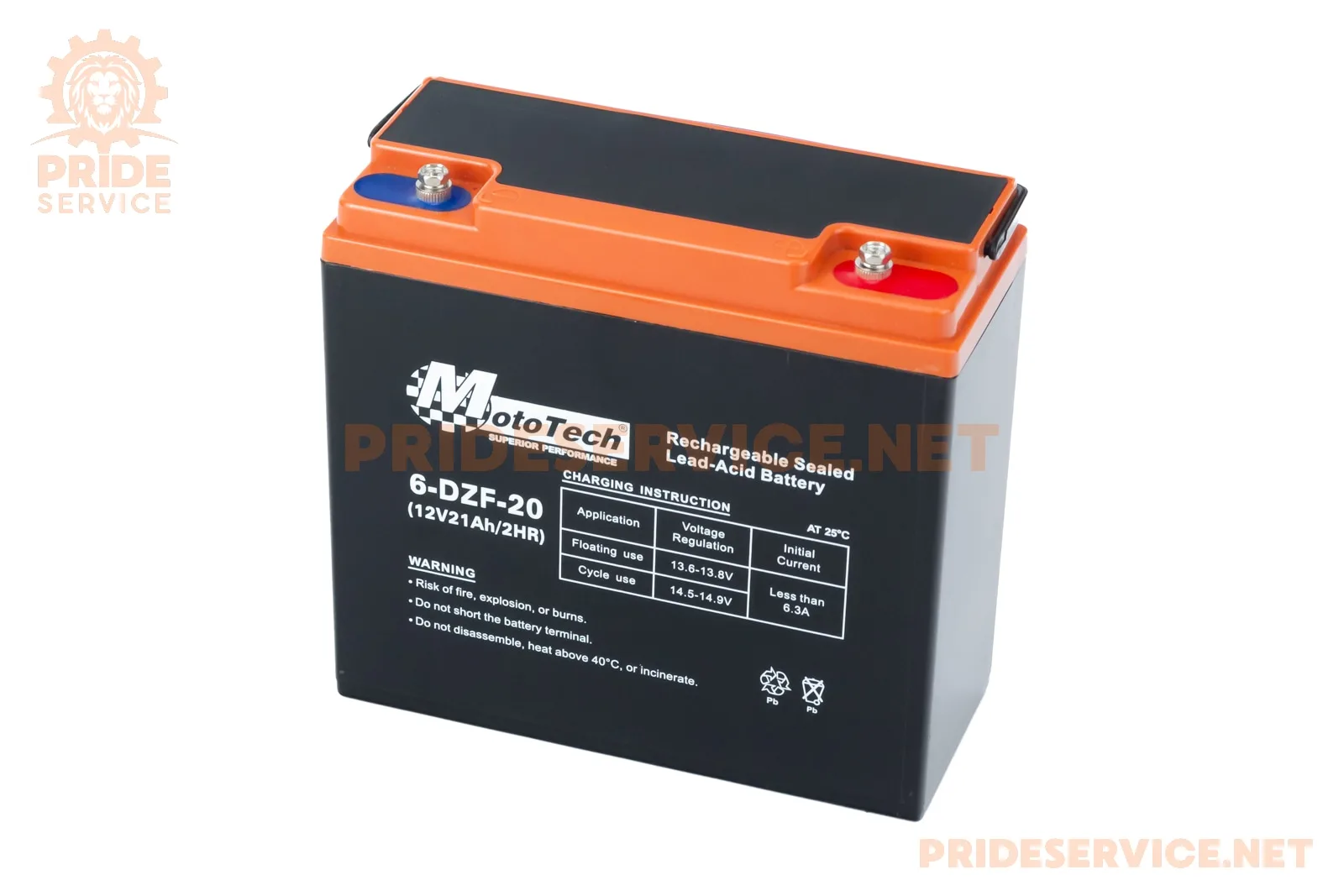 Акумулятор 12V21Ah 6DZF20 кислотний (L180*W78*H170мм) для ДБЖ, іграшок та ін. (P_348345)