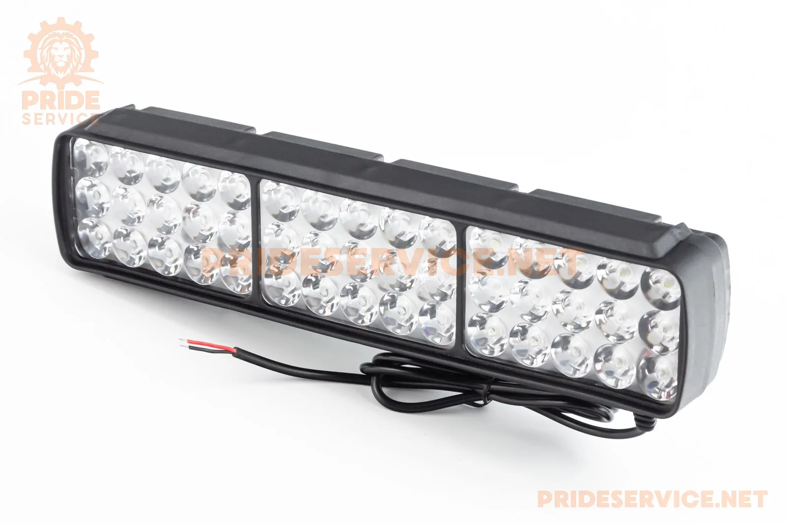 Фара додаткова світлодіодна вологозахисна-45 LED з кріпленням, прямокутна 260x65мм (P_351203)