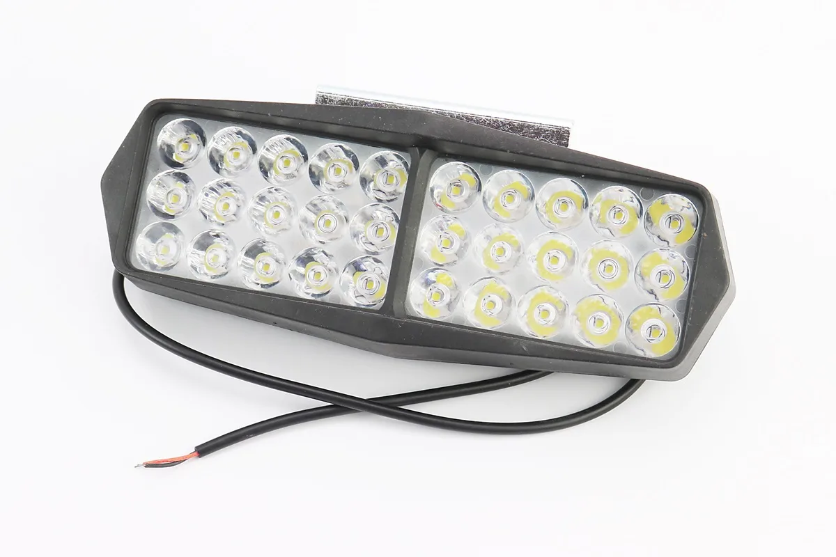 Фара додаткова світлодіодна вологозахисна-30 LED з кріпленням, прямокутна 190x70мм із стробоскопом (P_351204)