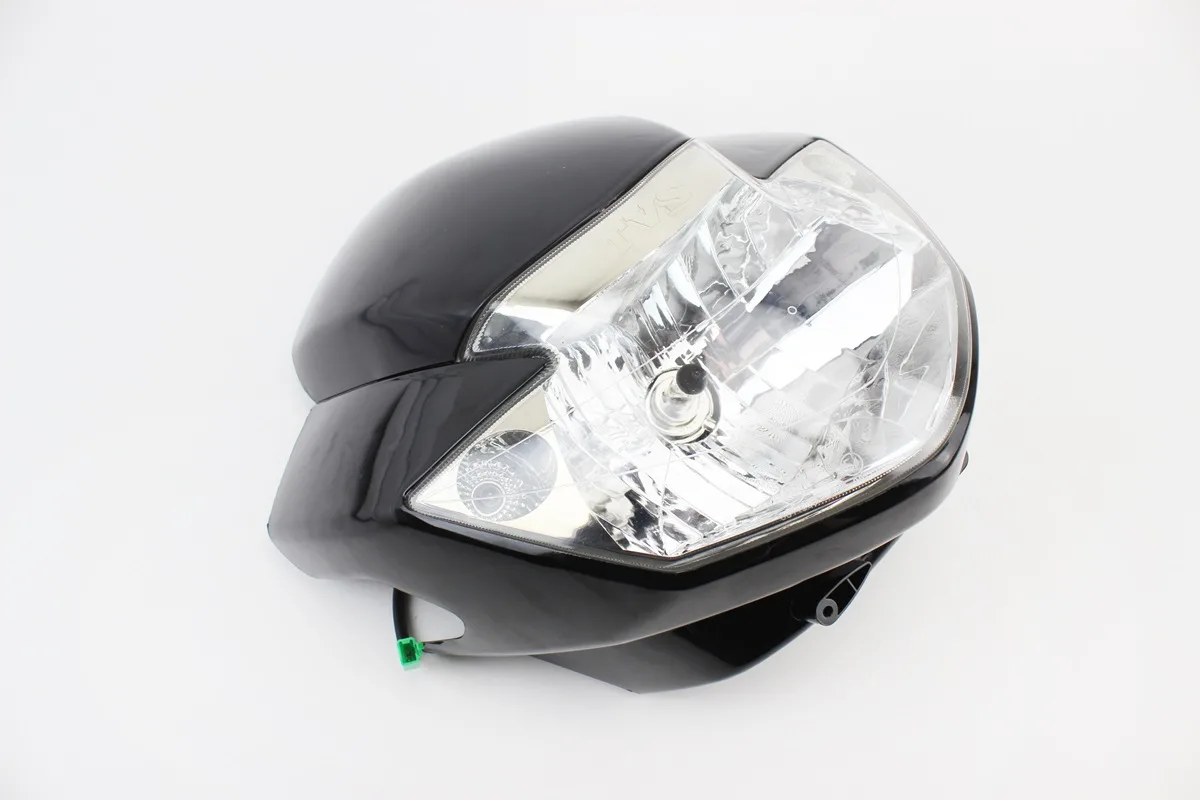 Пластик-обтічник+вітровик, фара, чорний (TVS Apache RTR 160) (P_351212)