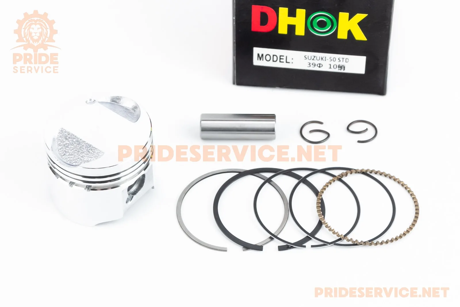 Поршень к-кт 4T Suzuki AD V50/LET'S 50cc-39мм STD (палець 10мм) (P_352263)