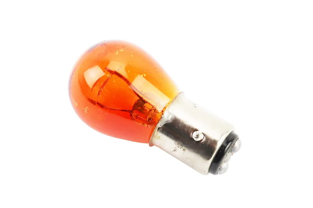 Лампа стопа (велика) 12V21 / 5W помаранчева S25 / BA15D (S_354118)
