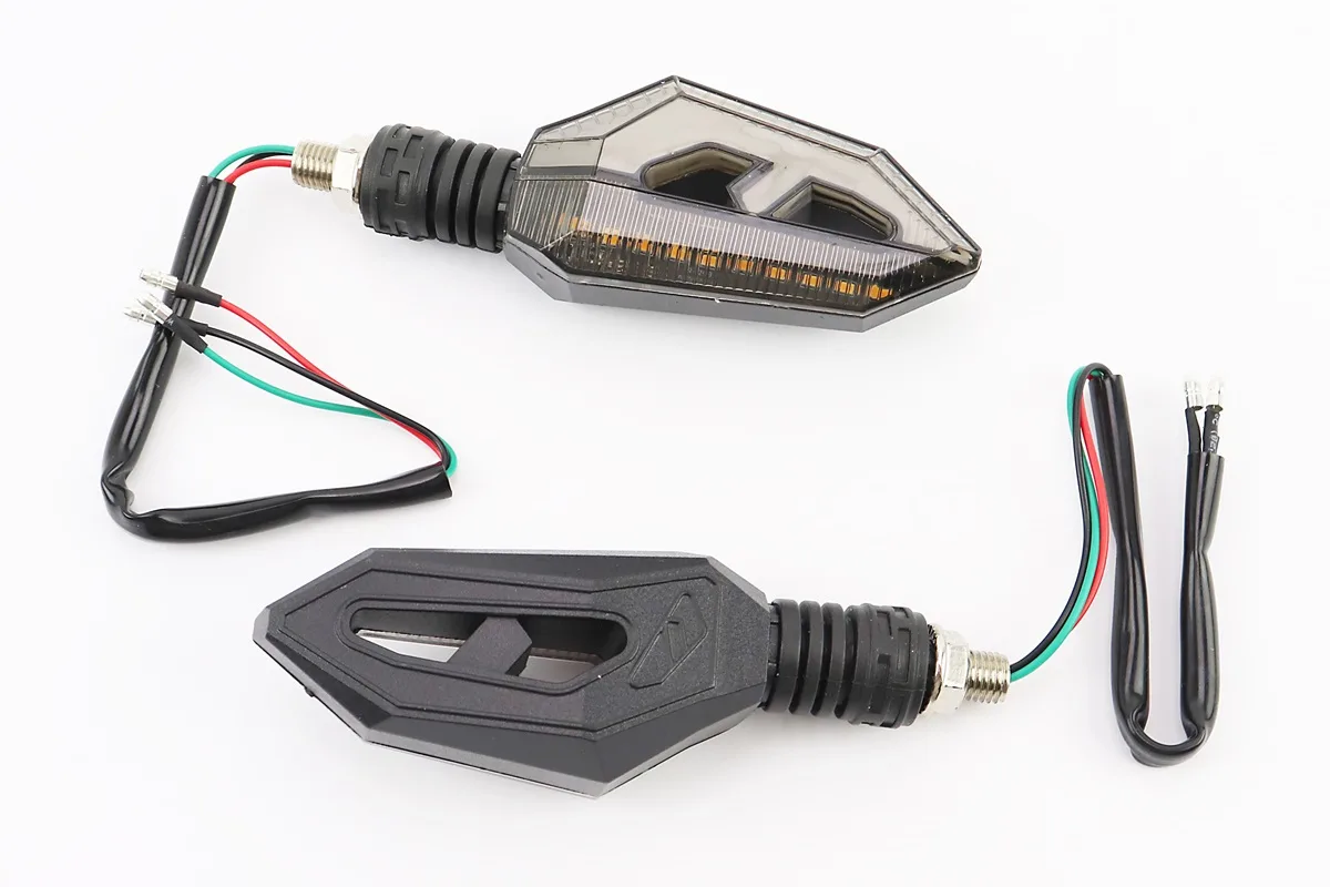 Поворотник діодний на гнучкій ніжці+габарит, білий LED 