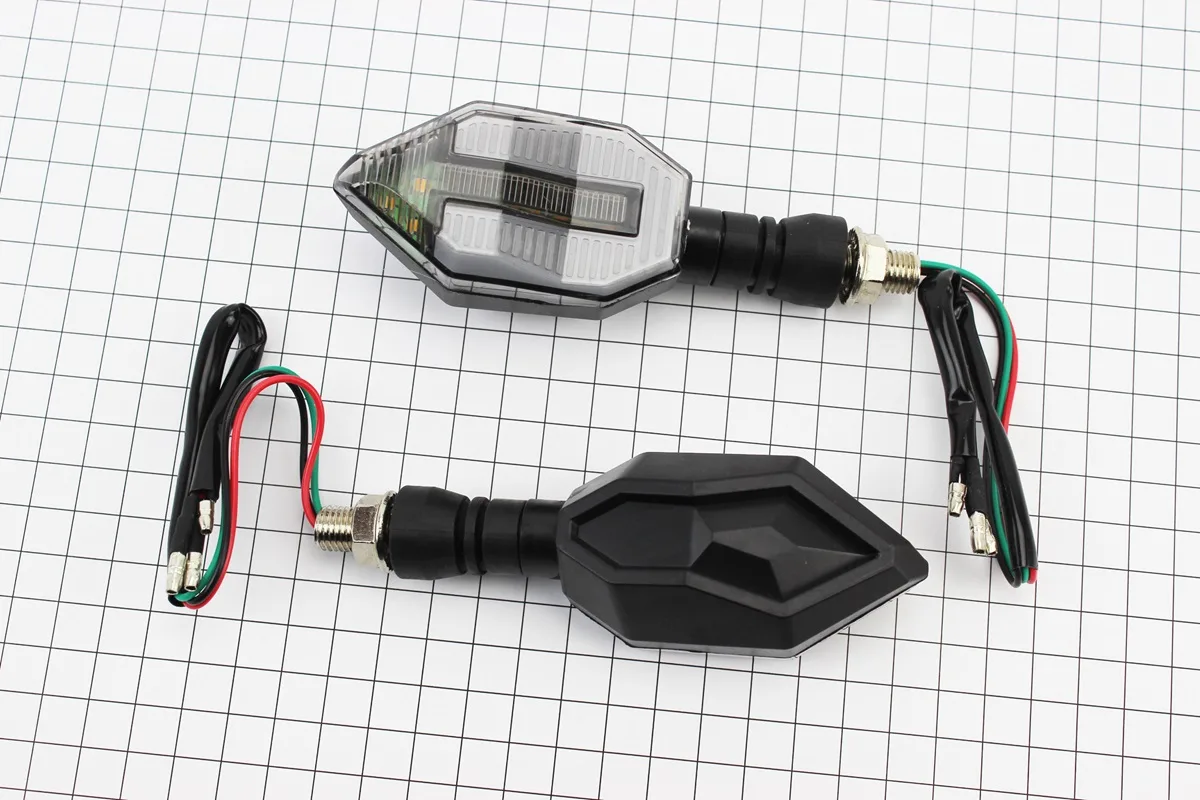 Поворот діодний на гнучкій ніжці + стоп сигнал / габарит LED СТРЕЛА тип 3 