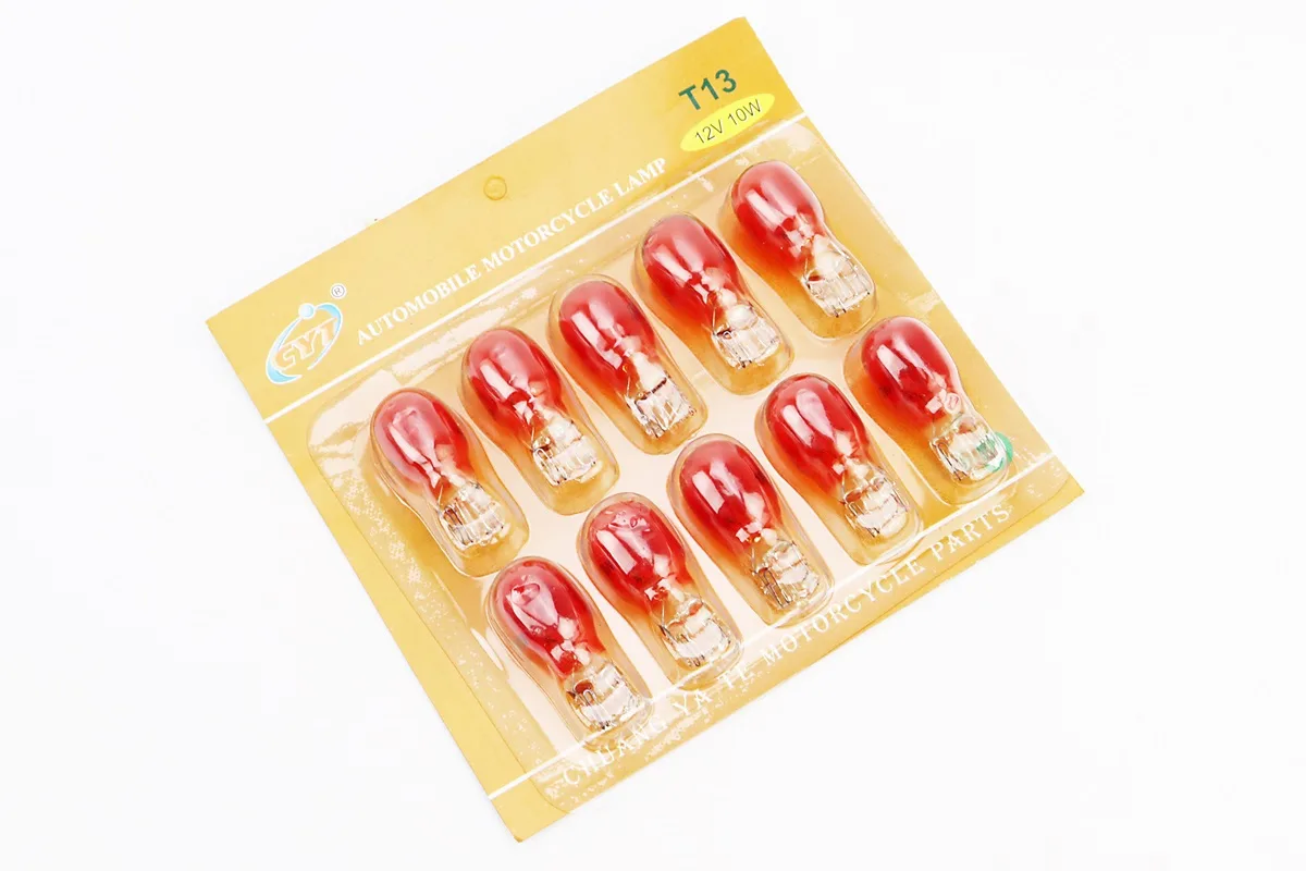 Лампа повороту (помаранчева без цоколя) 12V / 10W Т13 - 10шт (S_354498)