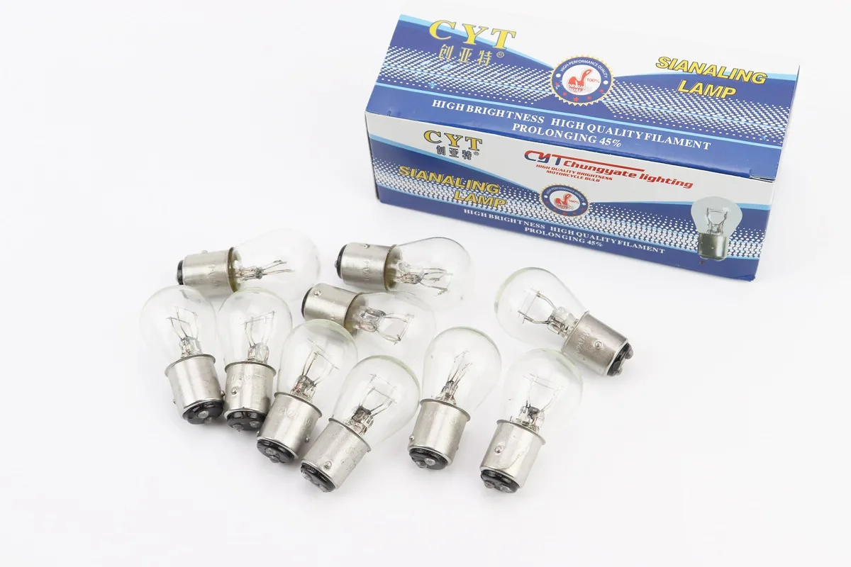 Лампа стопа (велика) 12V21/5W S25/BAY15Dк-кт 10шт (S_354503)