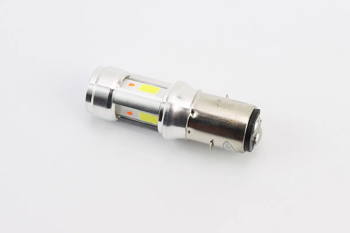 Лампа фари діодна LED-3+1 BA20D (лінза з синім підсвічуванням) (P_354519)
