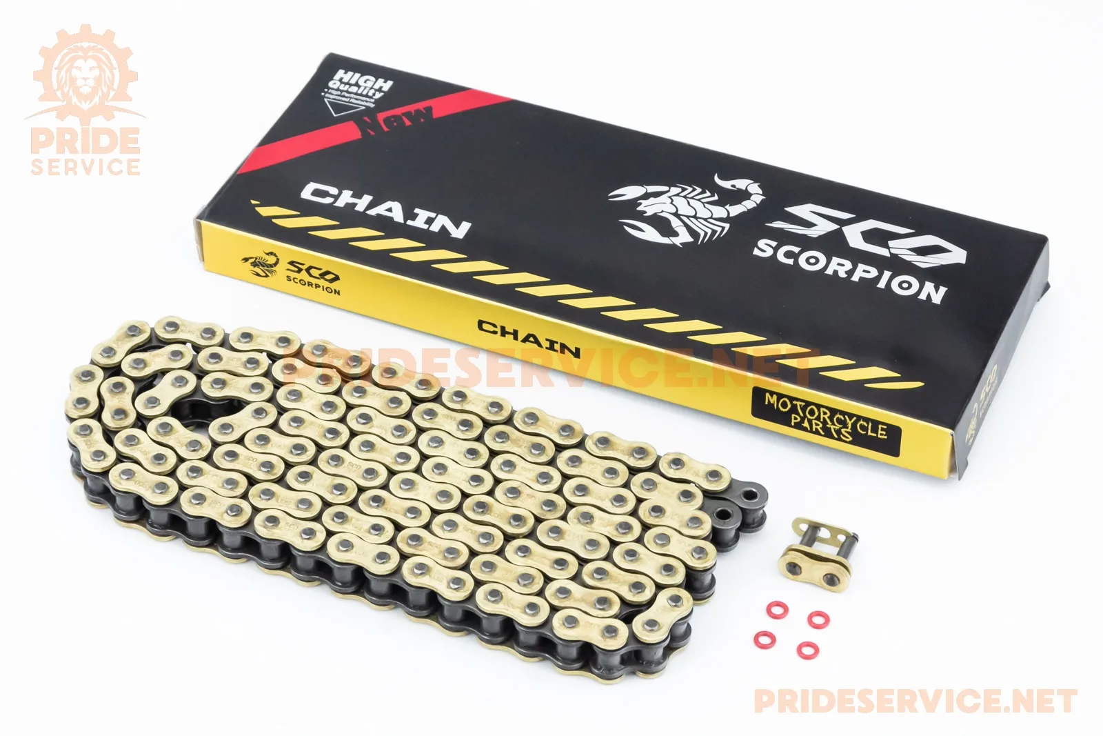 Ланцюг приводу колеса 428HVOx128L GOLD (з сальниками) (P_357652)