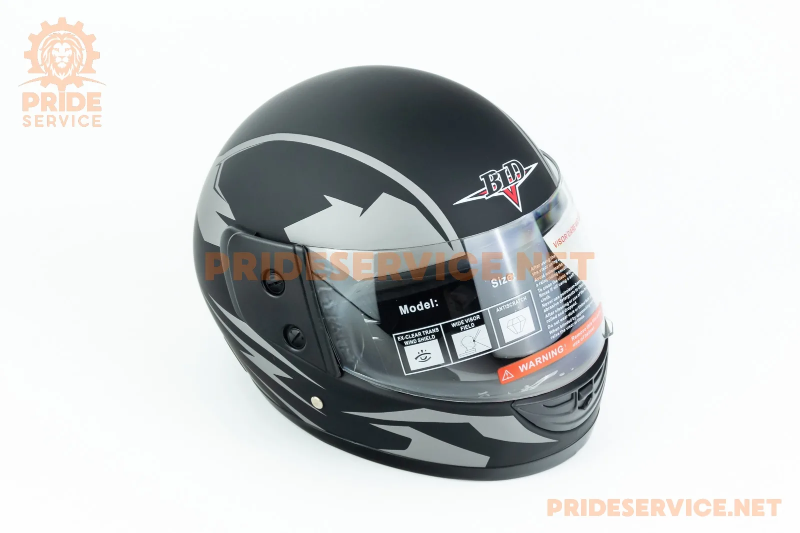 Шолом інтеграл BLD-825A М (57-58см), чорно-сірий мат (P_360305)