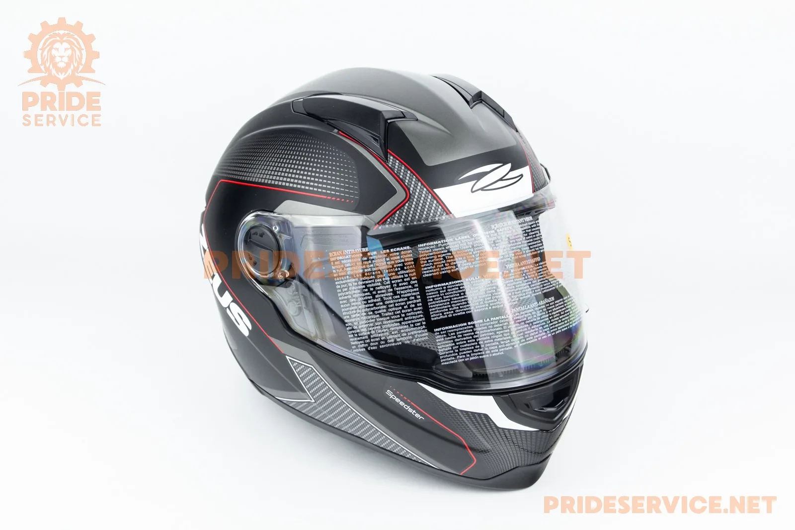 Шолом інтеграл ZS-811 SPEEDSTER S (55см), чорно-червоний мат (P_360490)