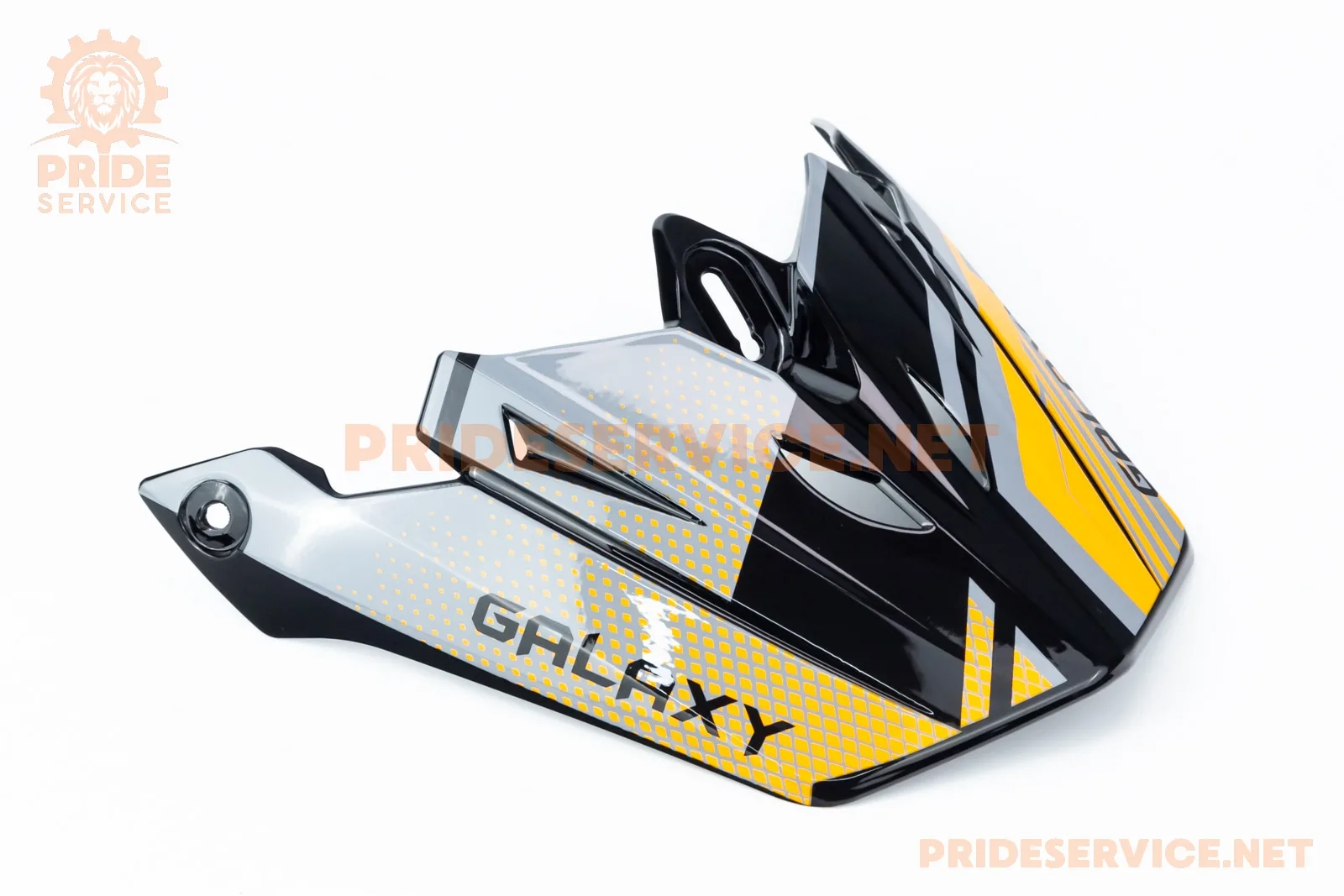 Козирок шолома кросового GLX-803, чорно-помаранчевий (P_360667)