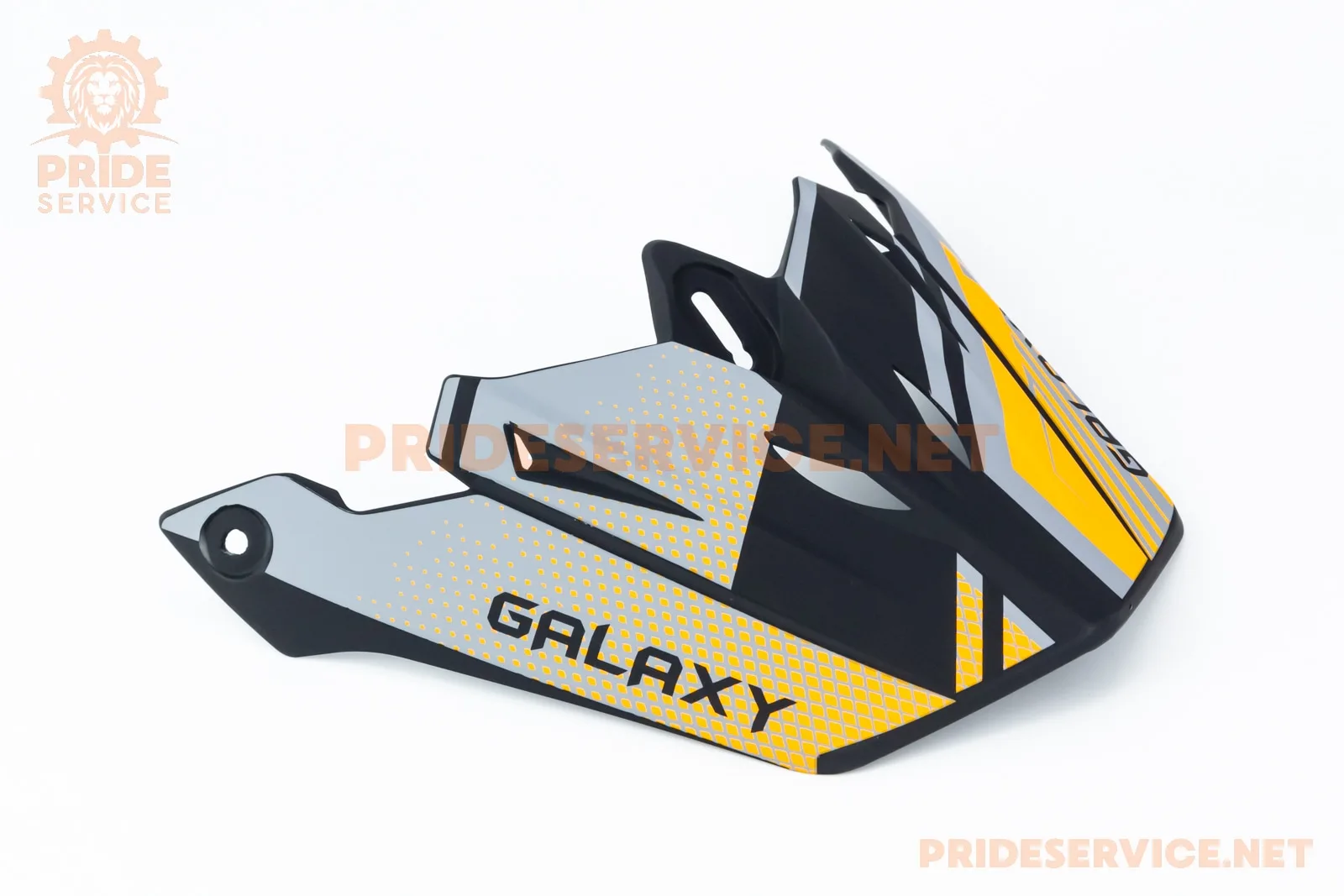 Козирок шолома кросового GLX-803, чорно-помаранчевий мат (P_360668)