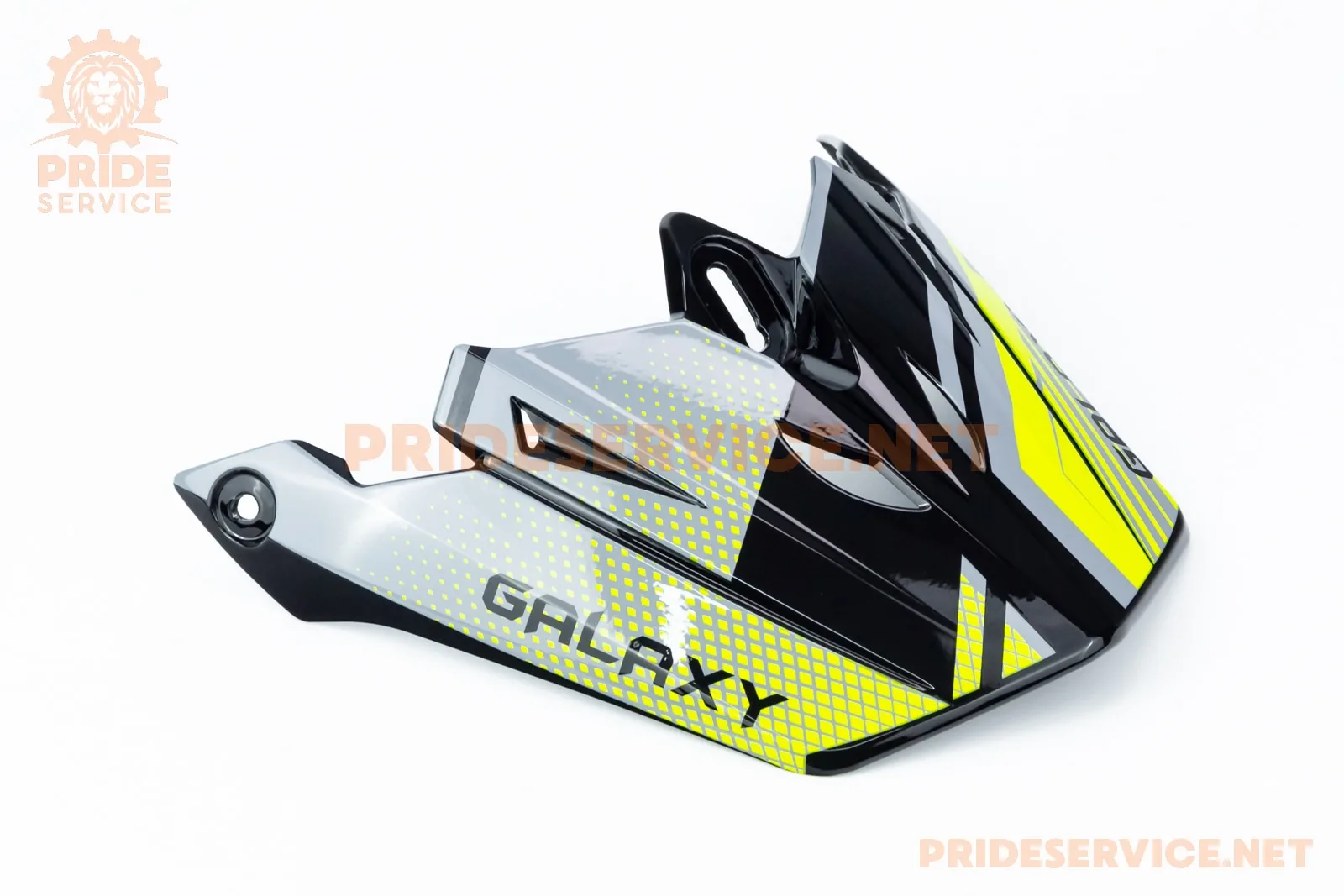 Козирок шолома кросового GLX-803, чорно-салатовий (P_360669)