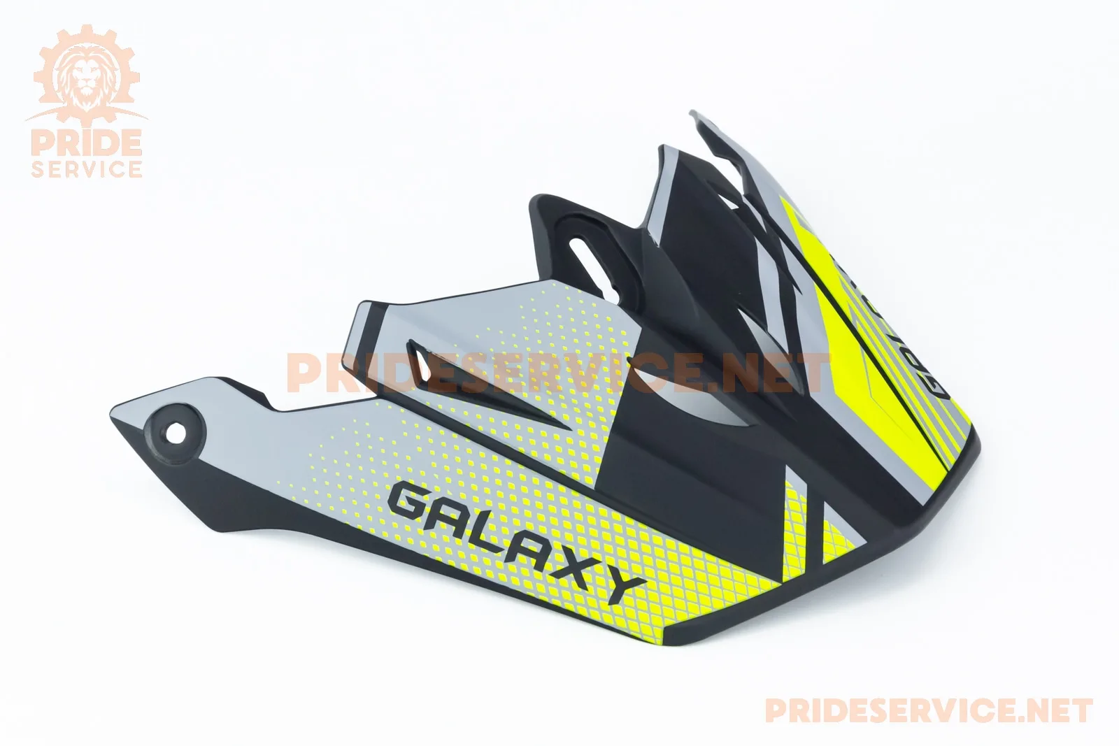 Козирок шолома кросового GLX-803, чорно-салатовий мат (P_360670)