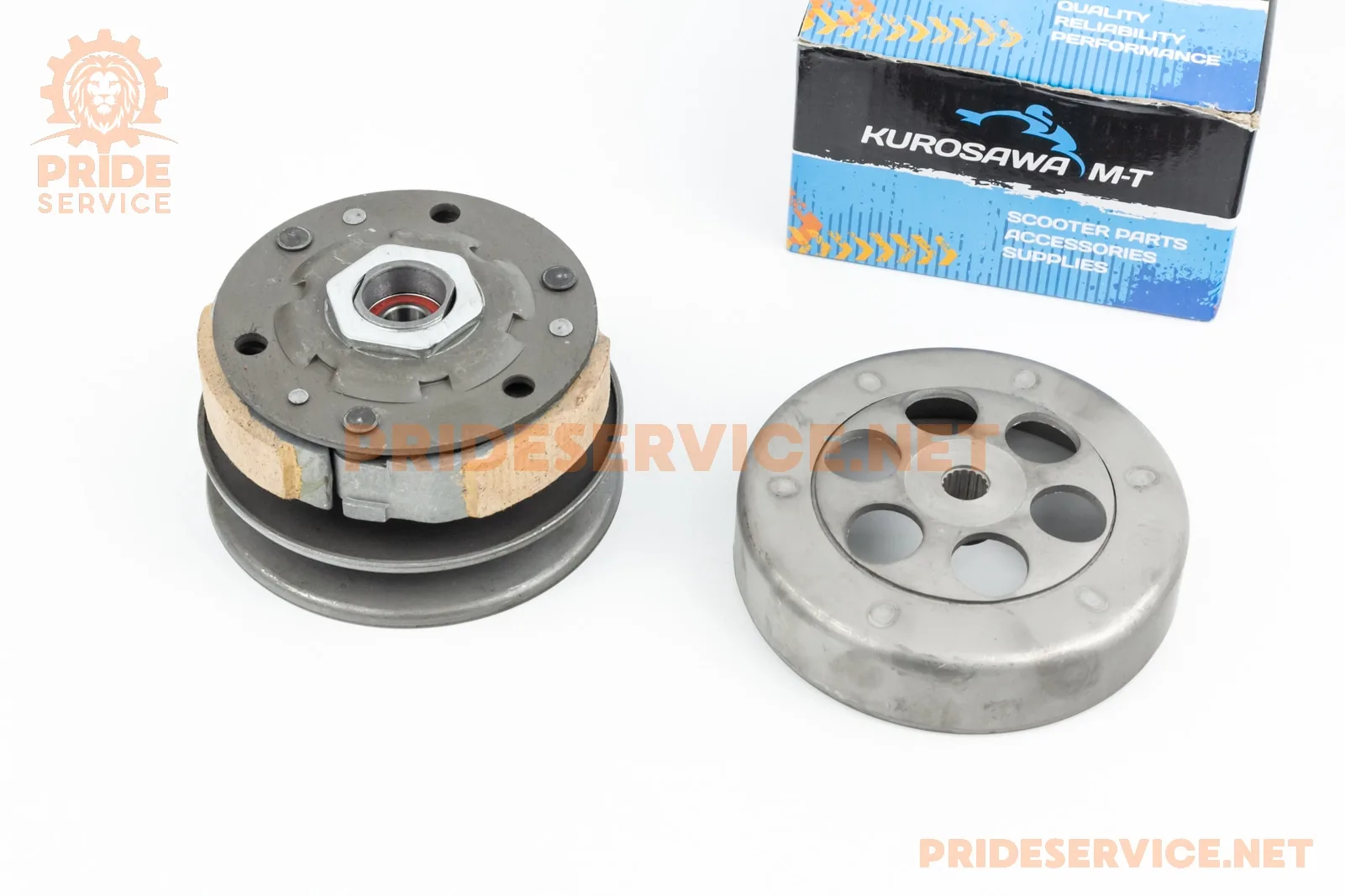 Варіатор задній к-кт Yamaha JOG 5BM/4JP (3 колодки) тип 1 (P_363450)