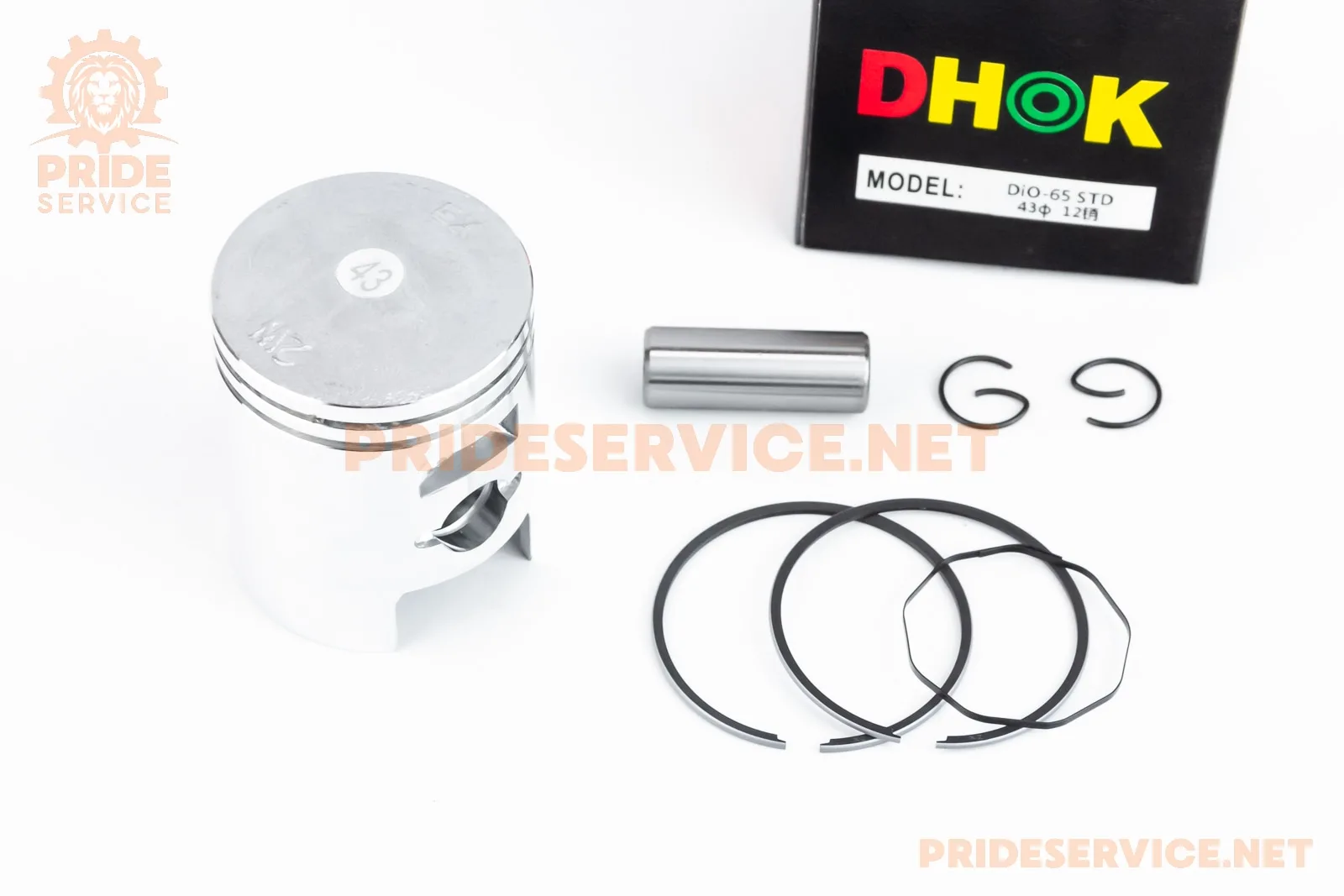 Поршень к-кт Honda DIO65 43мм STD (палець 12мм) (P_363745)
