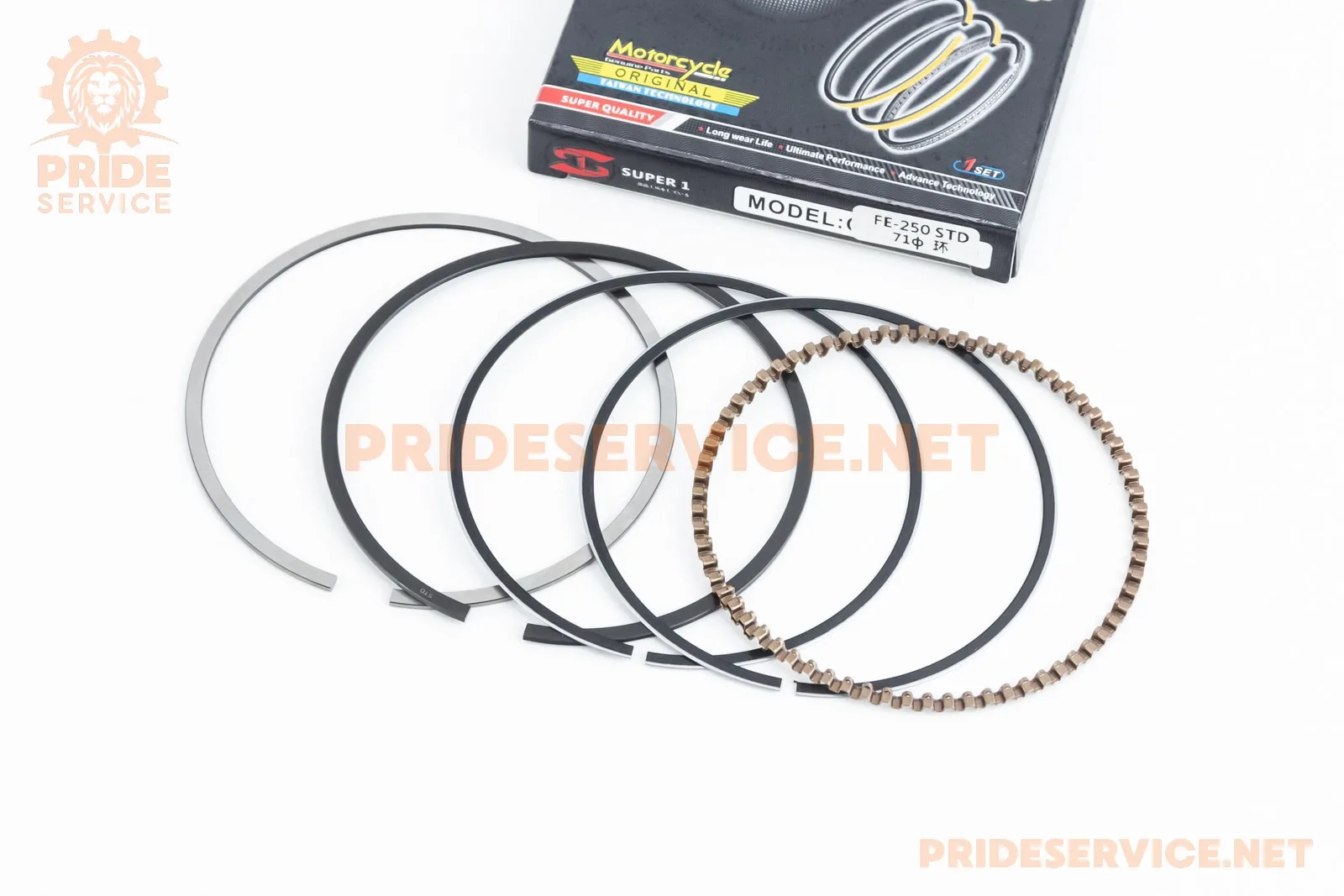 Tekken New 250 Кільця поршневі CB/CG, 250 STD, 71мм 171FMM Loncin FE250 (P_365106)