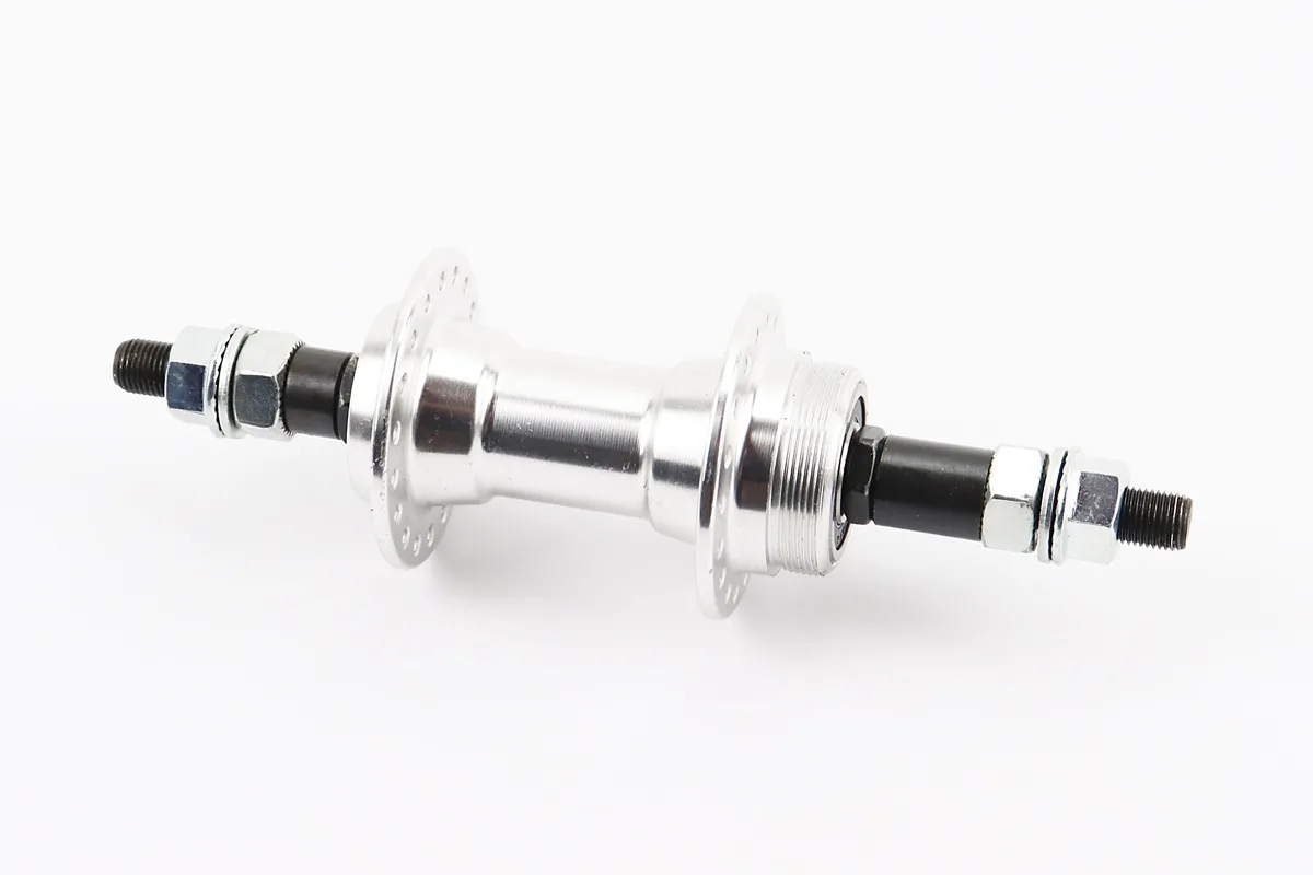 Втулка задня MTB алюмінієва 14Gx36H під вільнобіг, V-brake, 2 пром-підшипники 6200 2RS, кріпл. гайка, RH-201 (P_403775)