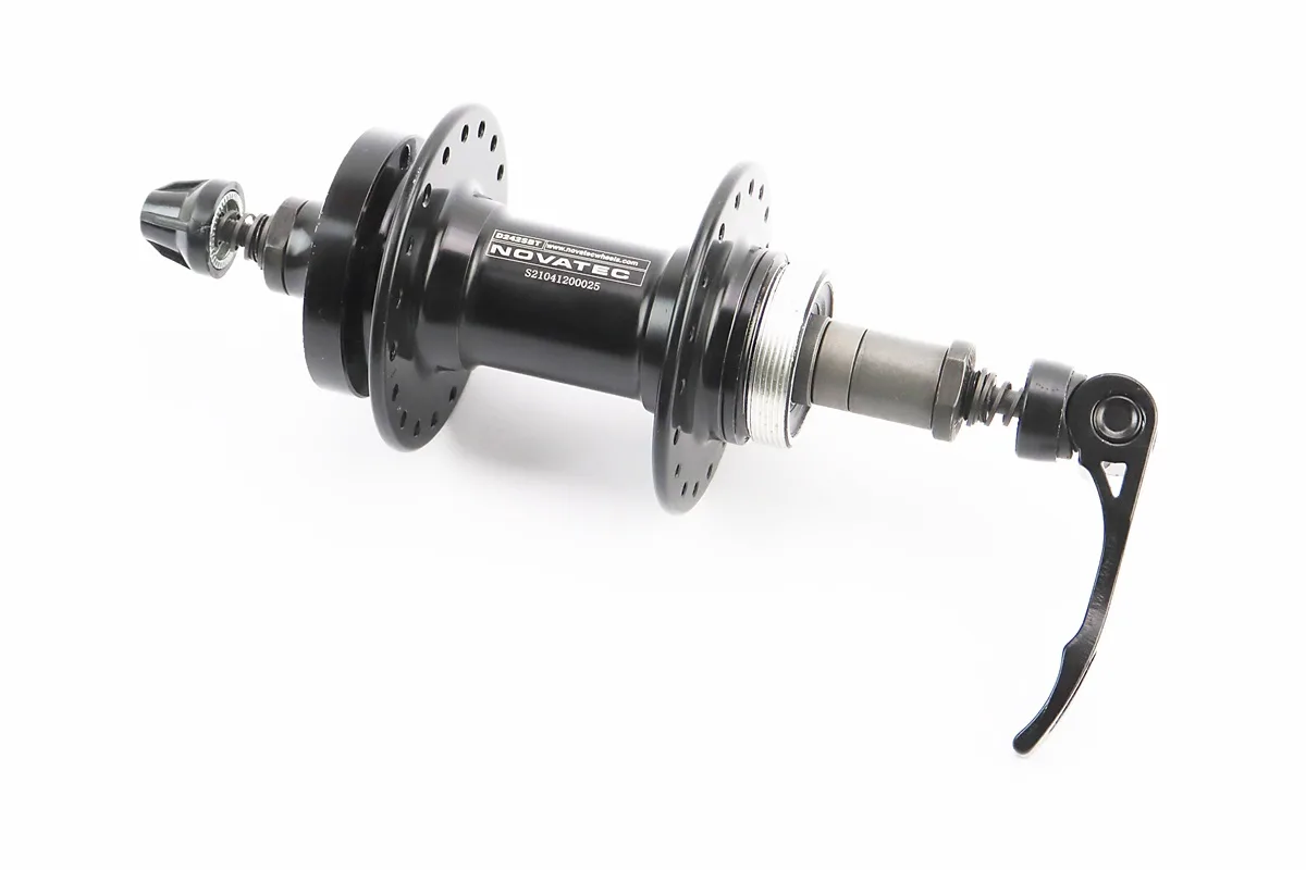 Втулка задня MTB алюмінієва 14Gx36H під вільнобіг, Disk-brake, 2 пром-підшипники 6000 2RS, кріпл. ексцентрик, чорна D242SBT (P_403780)