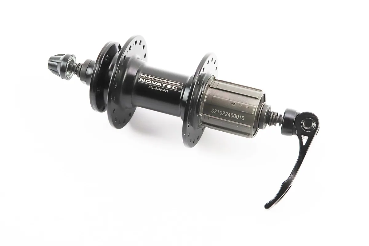 Втулка задня MTB алюмінієва 14Gx36H під касету 8-10зв, Disk-brake, 2 пром-підшипники 6000 2RS, кріпл. ексцентрик, чорна D472TSBT (S_403784)