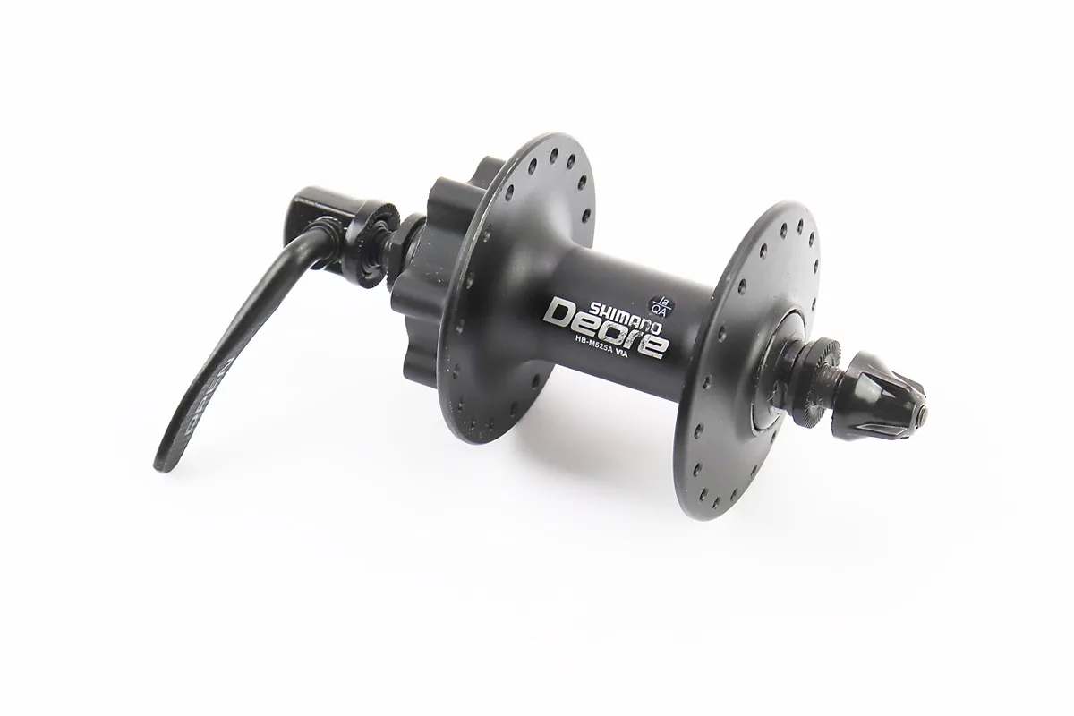 Втулка передня MTB алюмінієва 14Gx36H, Disk-brake, кріпл. ексцентрик, чорна DEORE НВ-M525A (P_404315)