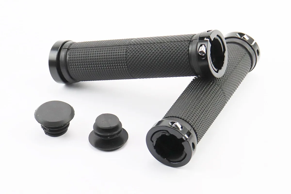 Ручки керма 130мм з затискачем Lock-On з двох сторін, чорні FL-426 (S_406356)