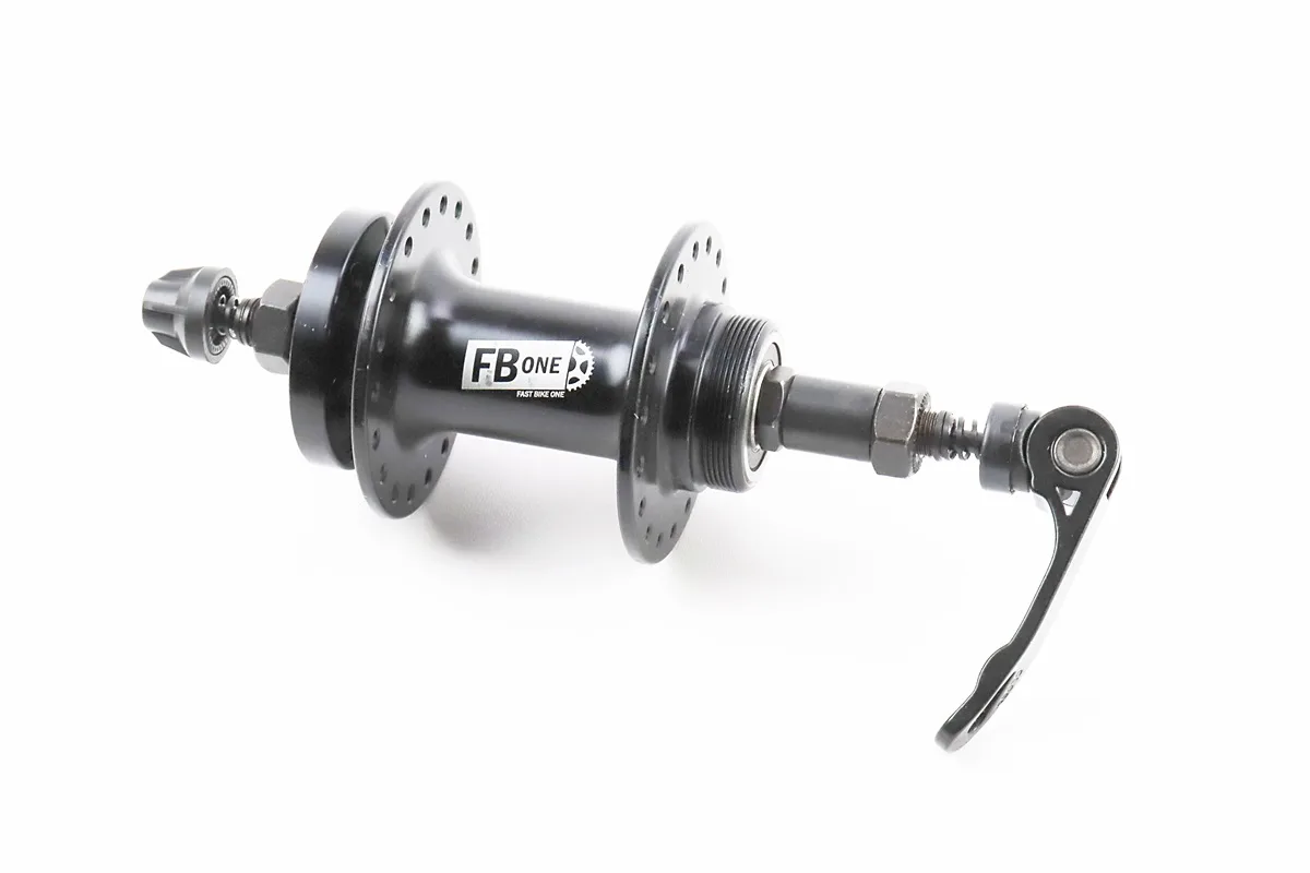 Втулка задня MTB алюмінієва 14Gx36H під вільнобіг, Disk-brake, 2 пром-підшипники 6200 2RS, кріпл. ексцентрик, чорна RH-208 (P_406465)