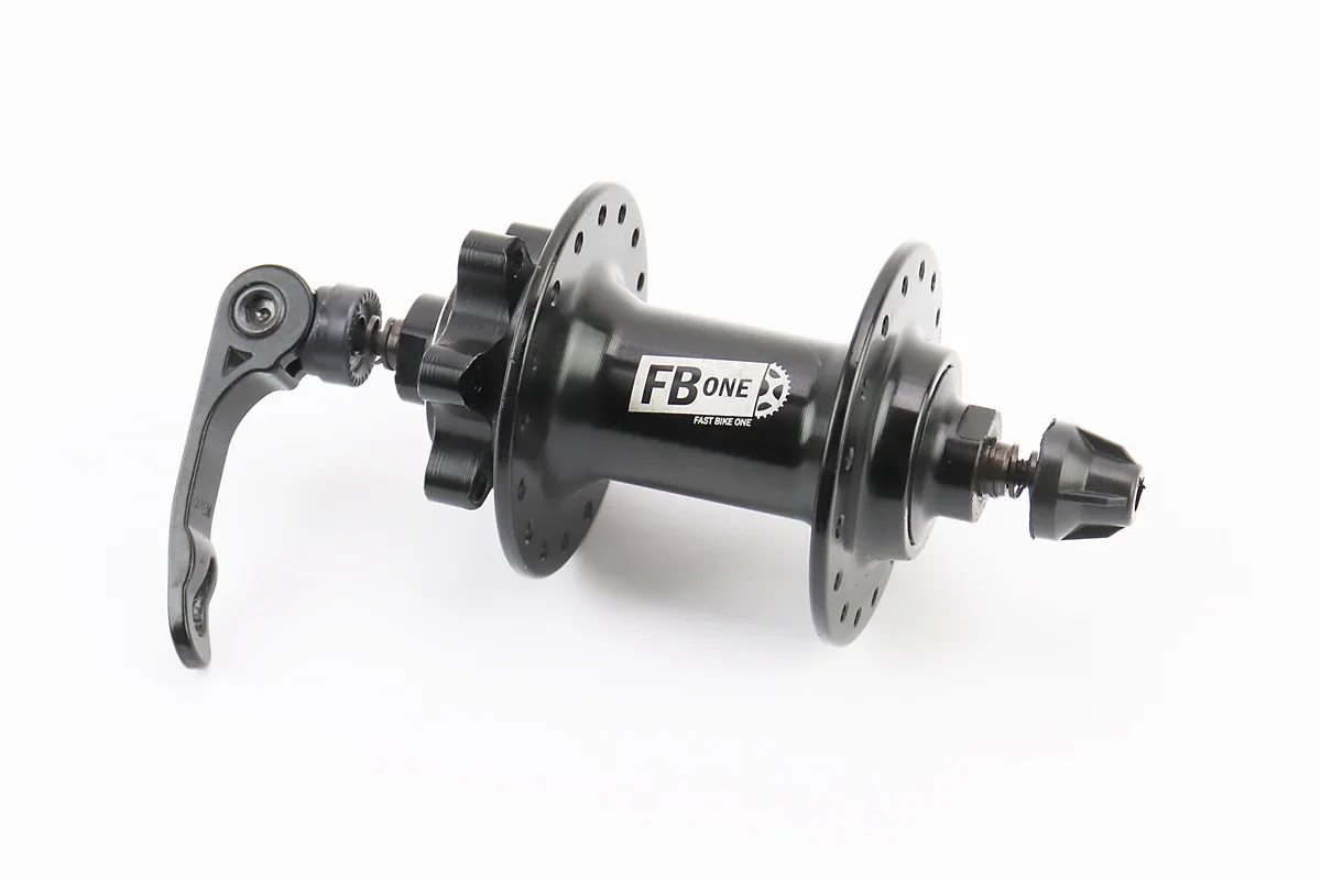 Втулка передня MTB алюмінієва 14Gx32H, Disk-brake, 2 пром-підшипники 6200 2RS, кріпл. ексцентрик, чорна FH-291 (P_406919)