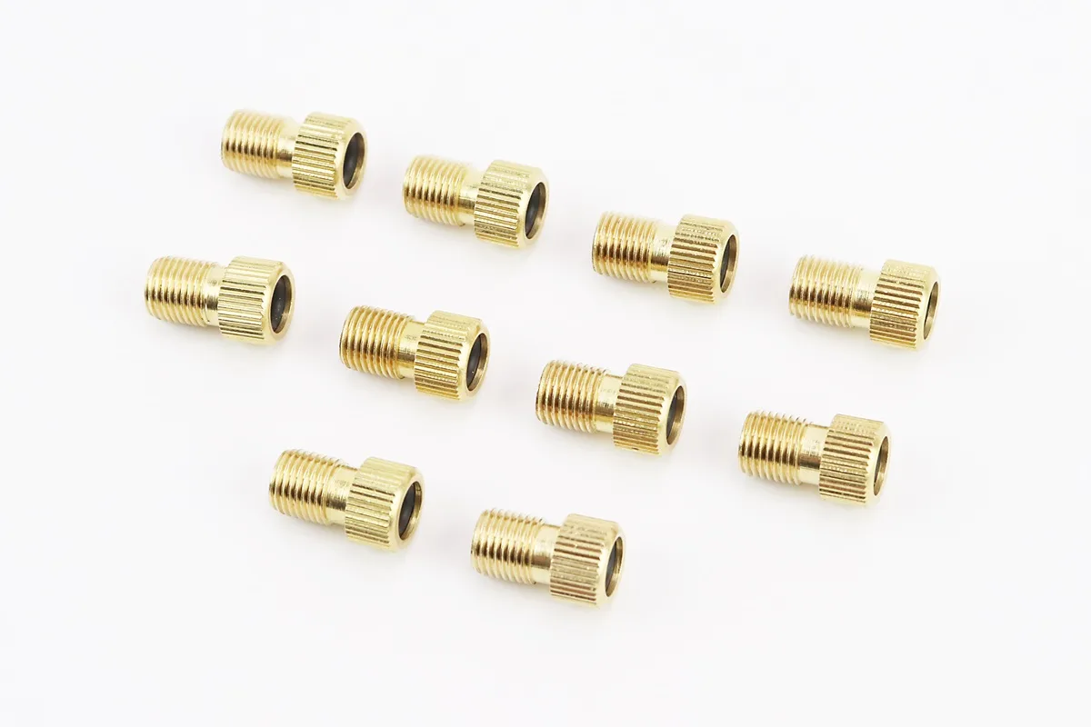 Перехідник шланга насоса з резинкою (золотник Schrader AV-Presta FV) 10шт к-кт (S_407058)