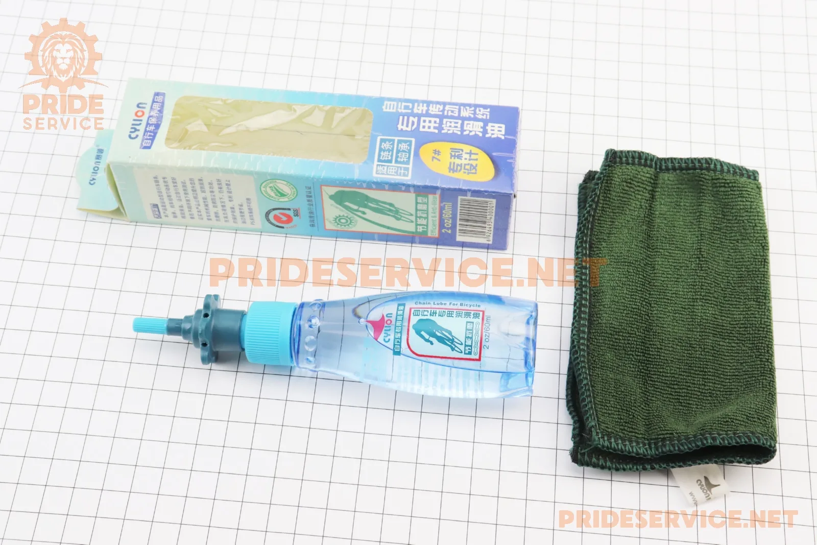 УЦІНКА вело Змазка для приводних ланцюгів та механізмів, 60ml, P01-7 (нетоварний вигляд, сліди підтікань) (P_407234)