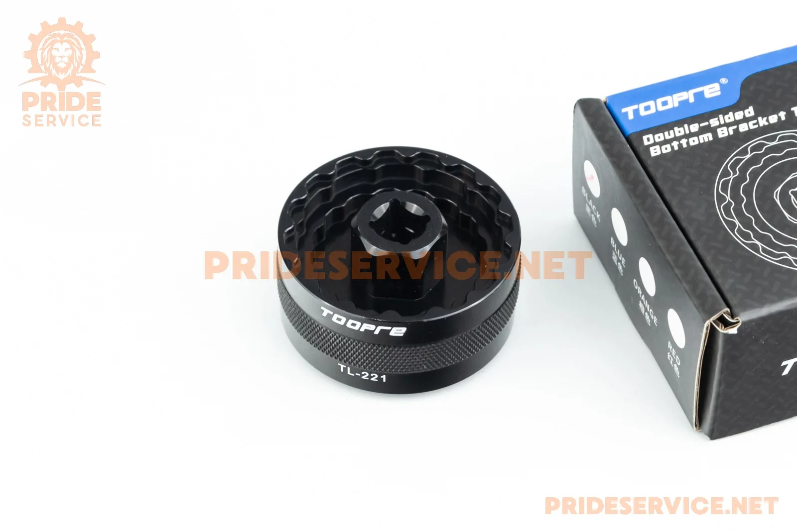 Ключ зняття каретки (FSA MegaEvo 386 49мм/SRAM DUB16Т 46мм/Hollowtech II 44мм/Ultegra BBR60 41мм/XTR BB-9100 39мм), алюмінієвий, чорний TL-221 (P_407293)