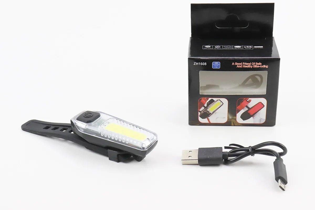 Ліхтар передній 12 діодів 120 lumen, Li-ion 3.7V 300mAh зарядка від USB, вологозахисний, ZH1608 (P_409315)