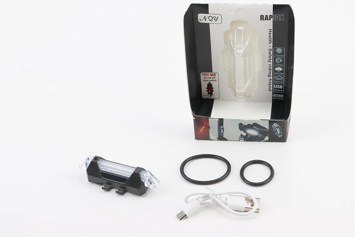 Ліхтар передній 5 діодів 15 lumen, Li-ion 3.7V 330mAh зарядка від USB, вологозахисний, BS-216/АQY-093 (S_409342)