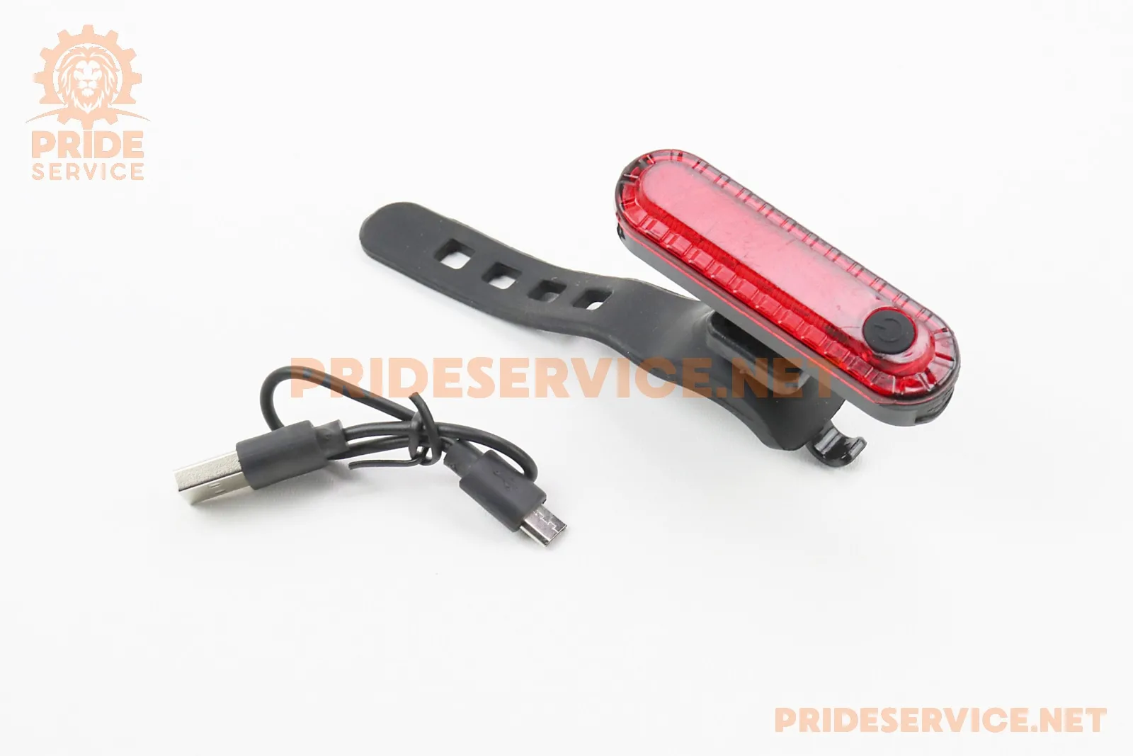 Ліхтар задній 50 lumen, Li-ion 3.7V 330mAh зарядка від USB, вологозахисний, 056 (P_409403)