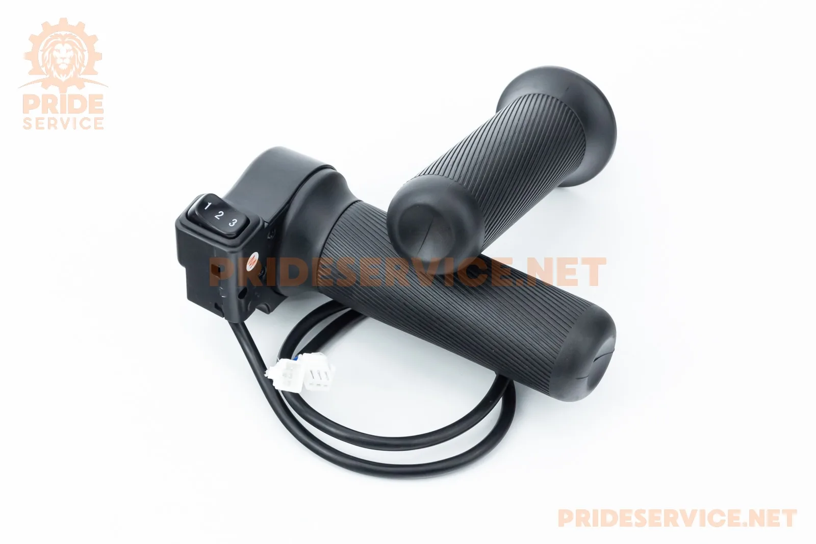 Ручка газу (акселератор)+грипси, чорні E-BIKE CR-1/CR-2 (P_410240)