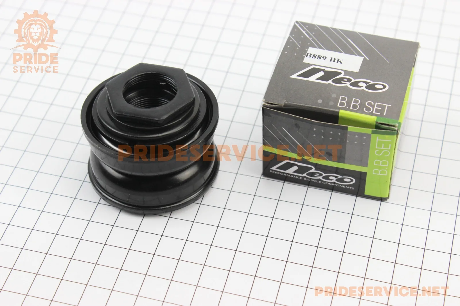 Кріплення каретки BMX з чашками Ø51,5мм, чорне B889 (P_411392)