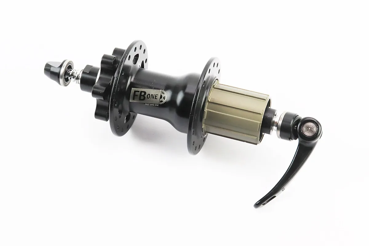 Втулка задня MTB алюмінієва 14Gx32H під касету 8-11зв, Disk-brake, 4 пром-підшипники 6001 2RS, кріпл. ексцентрик, чорна RH-292 (P_411461)