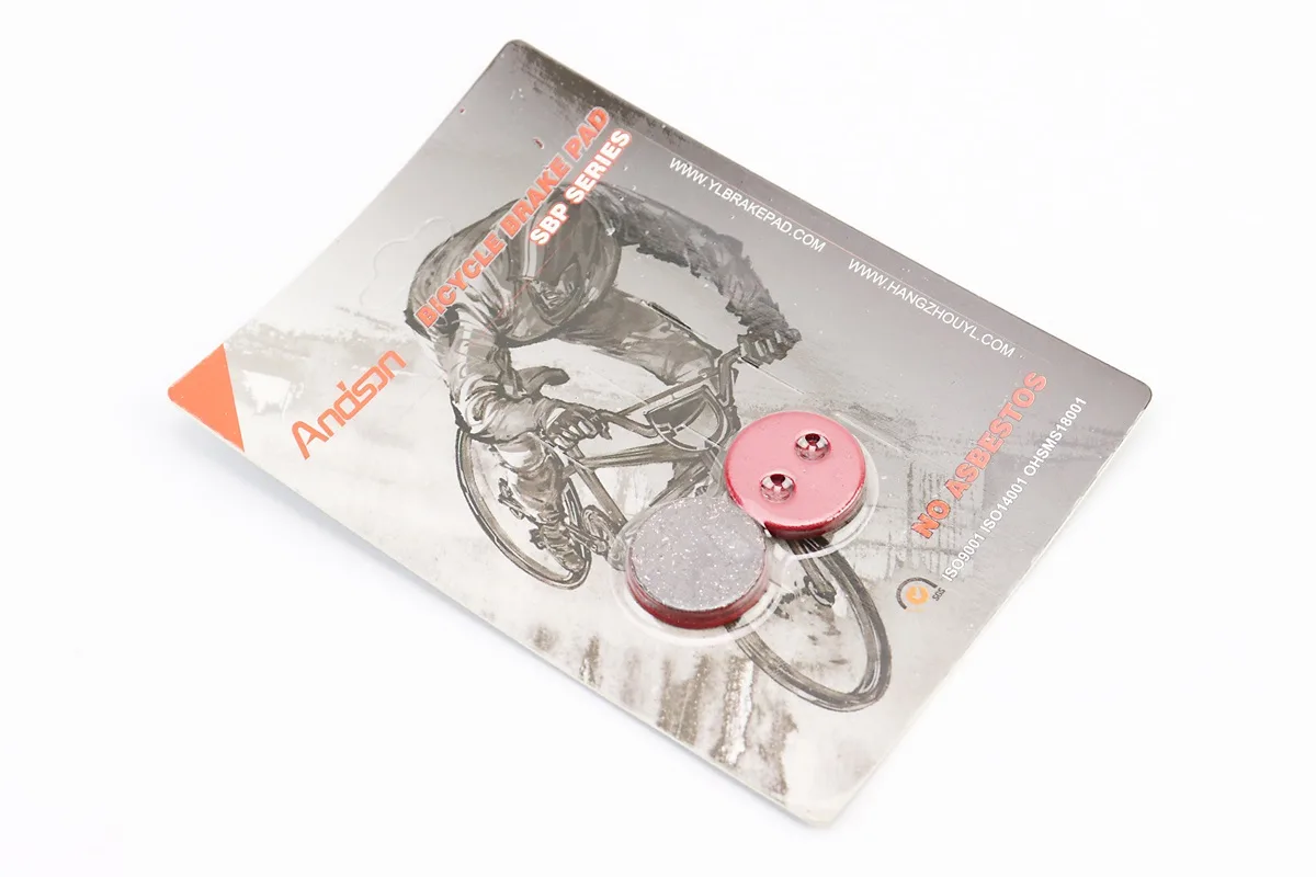 Гальмівні колодки Disk-brake (Xiaomi Mijia M365, Wiggle Voxa MD35), червоні YL-1005 (P_411613)