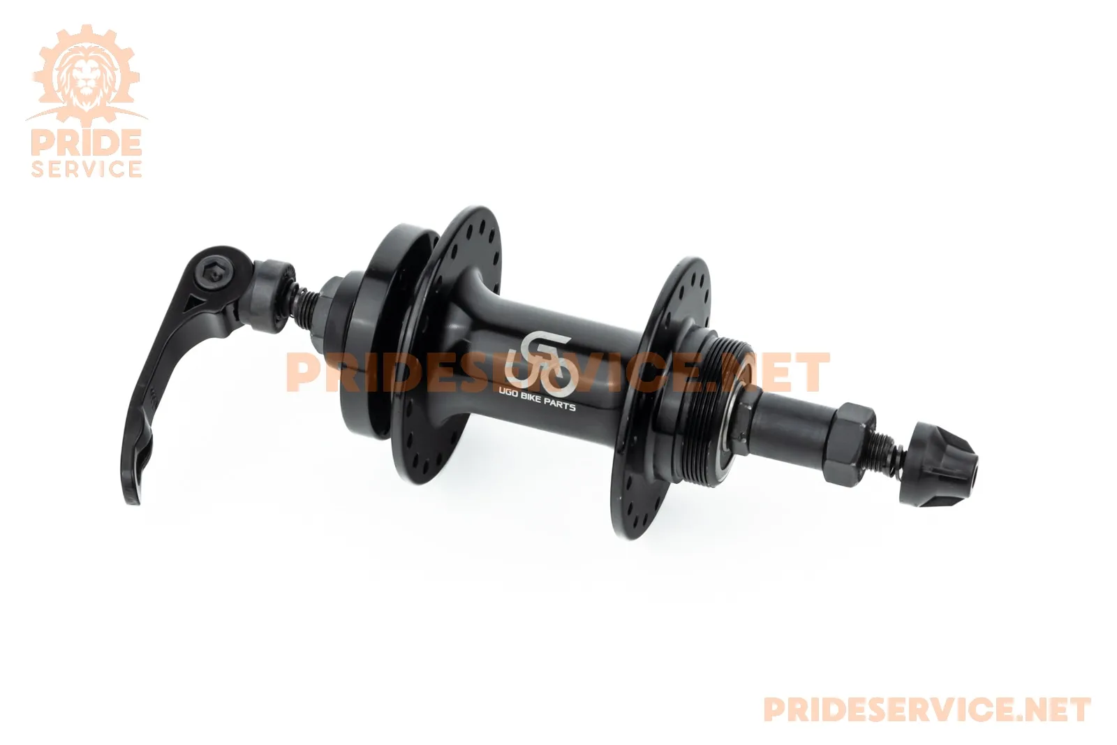Втулка задня MTB алюмінієва 14Gx36H під вільнобіг, Disk-brake, 2 пром-підшипники 6200 2RS, кріпл. ексцентрик, чорна U-B07RHQ (P_411718)