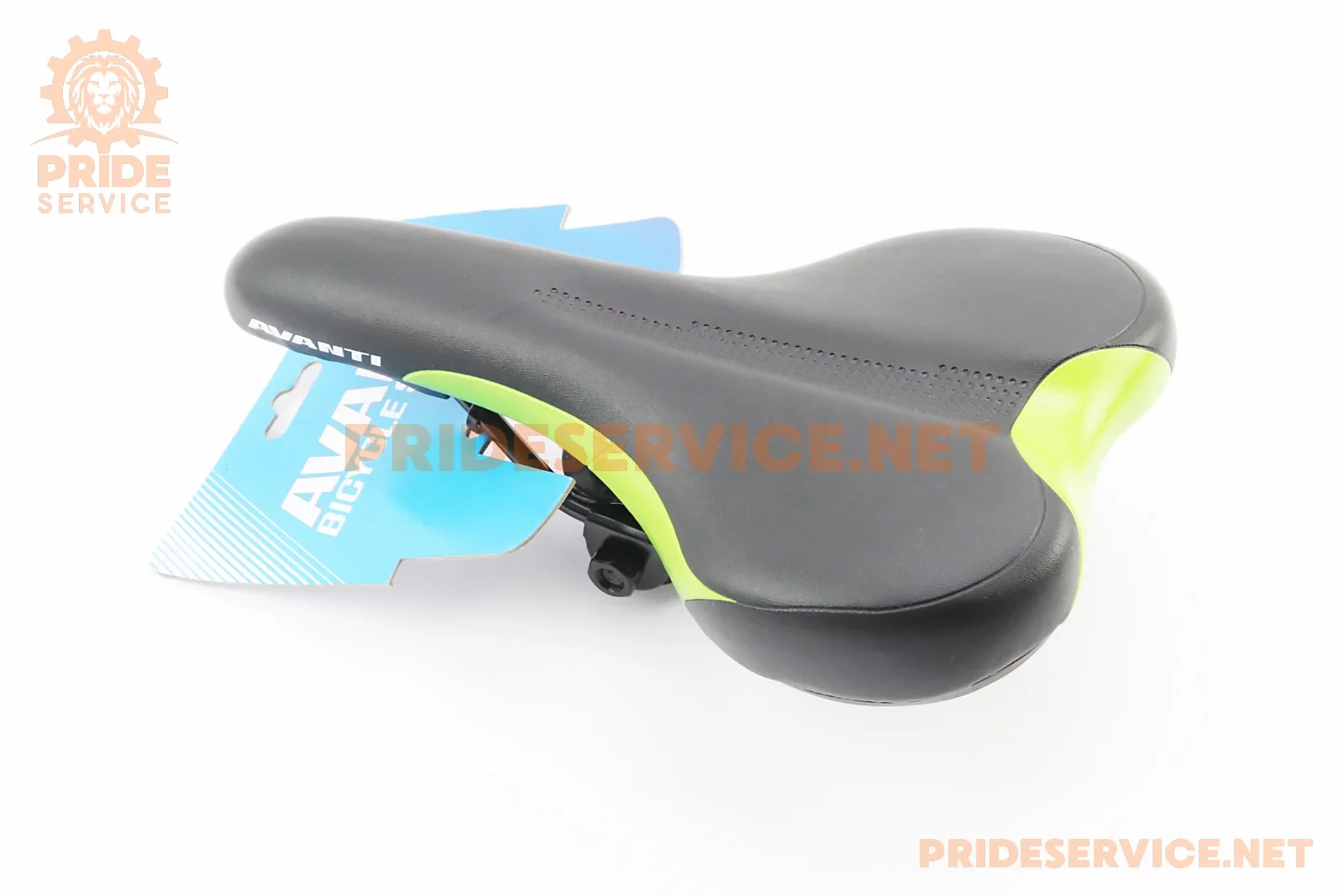 Сидіння MTB 265x155мм, чорно-зелене AVY-6630 (P_411866)