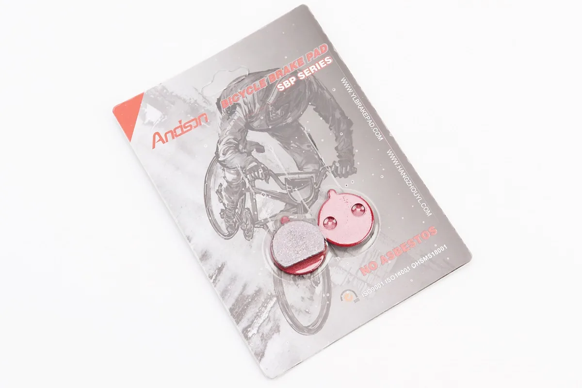 Гальмівні колодки Disk-brake (Xiaomi Mijia M365 Pro, Kugoo M4, M4 Pro), червоні YL-1063 (S_412040)