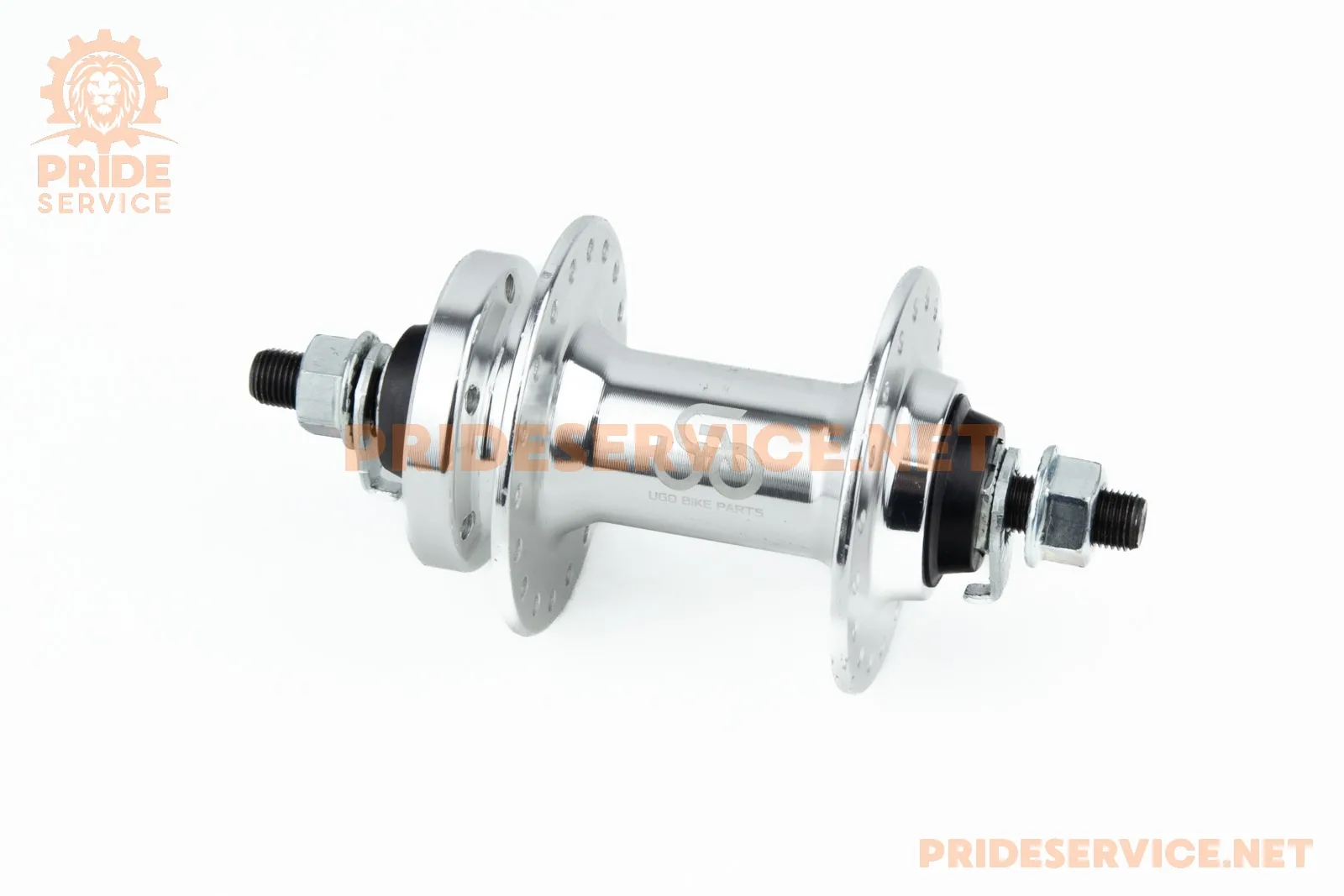 Втулка передня MTB алюмінієва 14Gx36H, Disk-brake, 2 пром-підшипники 6200 2RS, кріпл. гайка, U-B07F (P_412053)