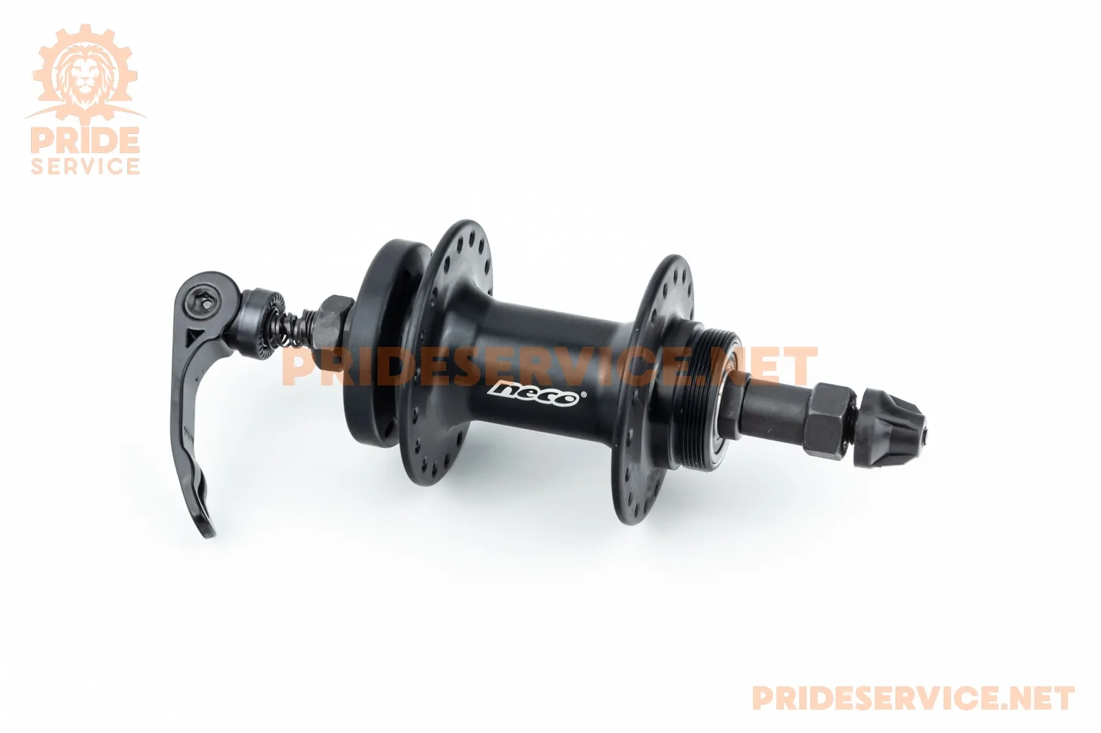 Втулка задня MTB алюмінієва 14Gx36H під вільнобіг, Disk-brake, 2 пром-підшипники 6200 2RS, кріпл. ексцентрик, чорна MS31R (P_412357)