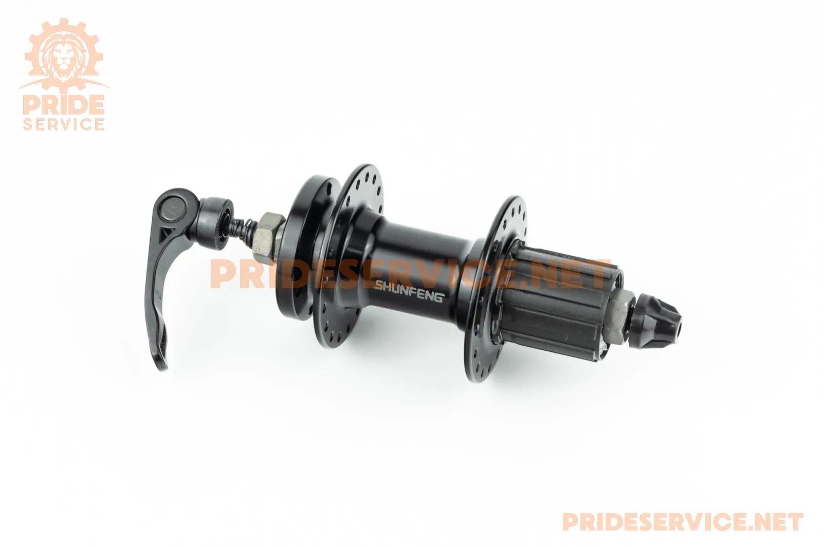 Втулка задня MTB алюмінієва 14Gx36H під касету 8-10зв, Disk-brake, кріпл. ексцентрик, чорна SF-A262R (P_412399)