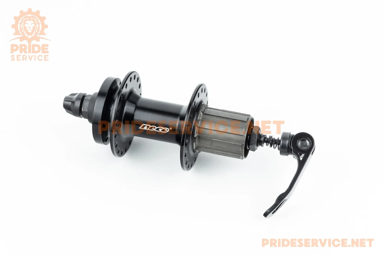 Втулка задня MTB алюмінієва 14Gx36H під касету 8-10зв, Disk-brake, кріпл. ексцентрик, чорна MS37R (P_412404)