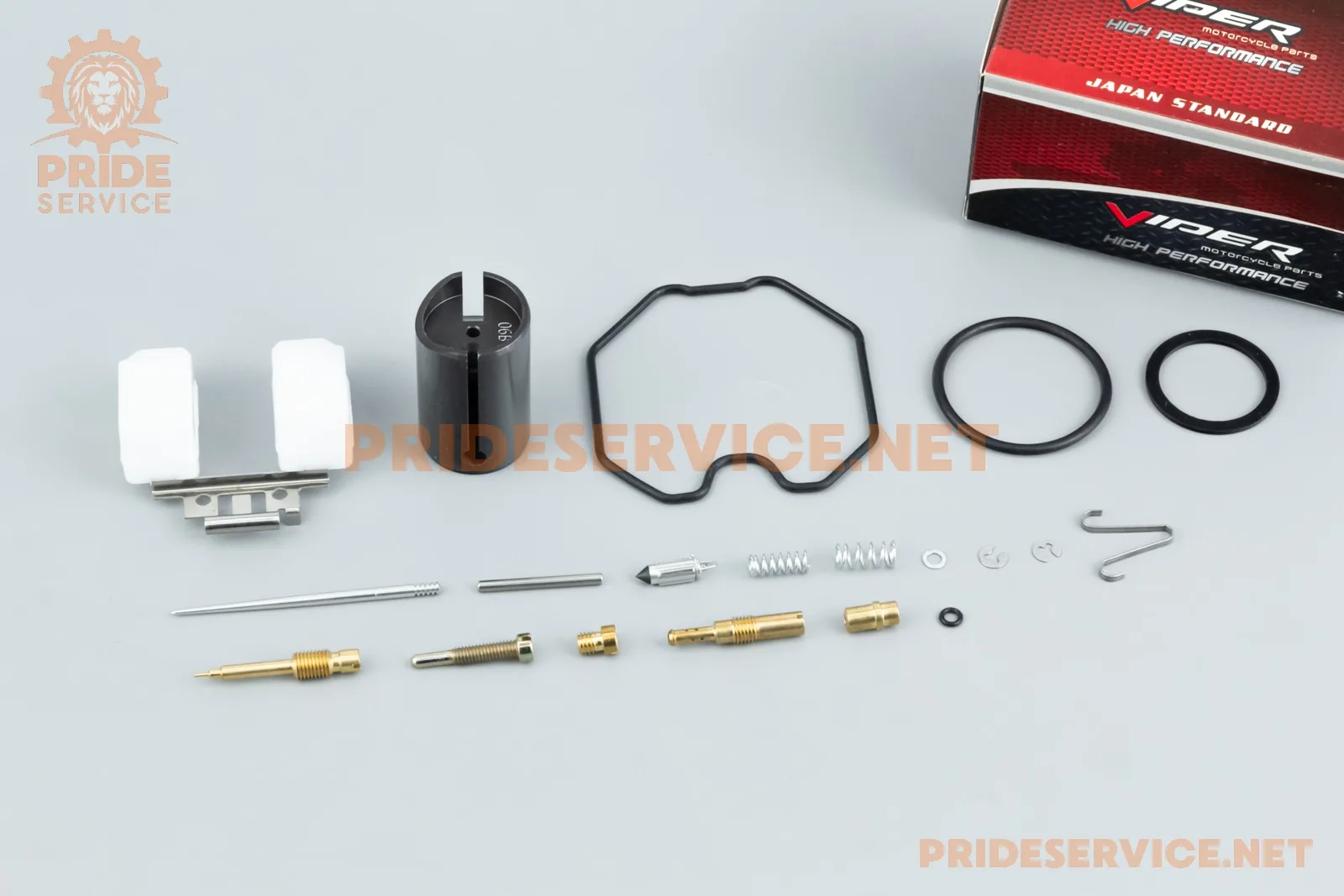 Viper-V200N Ремонтний комплект карбюратора 150-200cc, 19 деталей+поплавок (P_505386)
