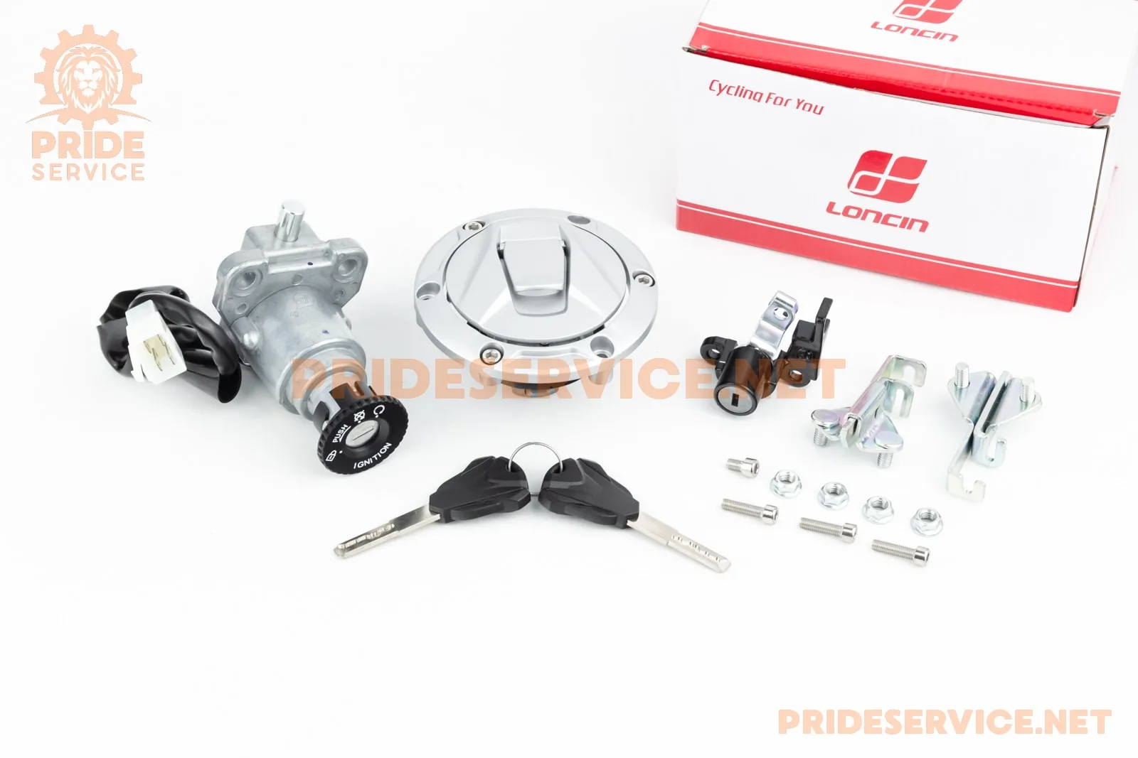 Loncin LX250-15 Замки к-кт (запалювання, бардачка, кришка бака) (P_507700)