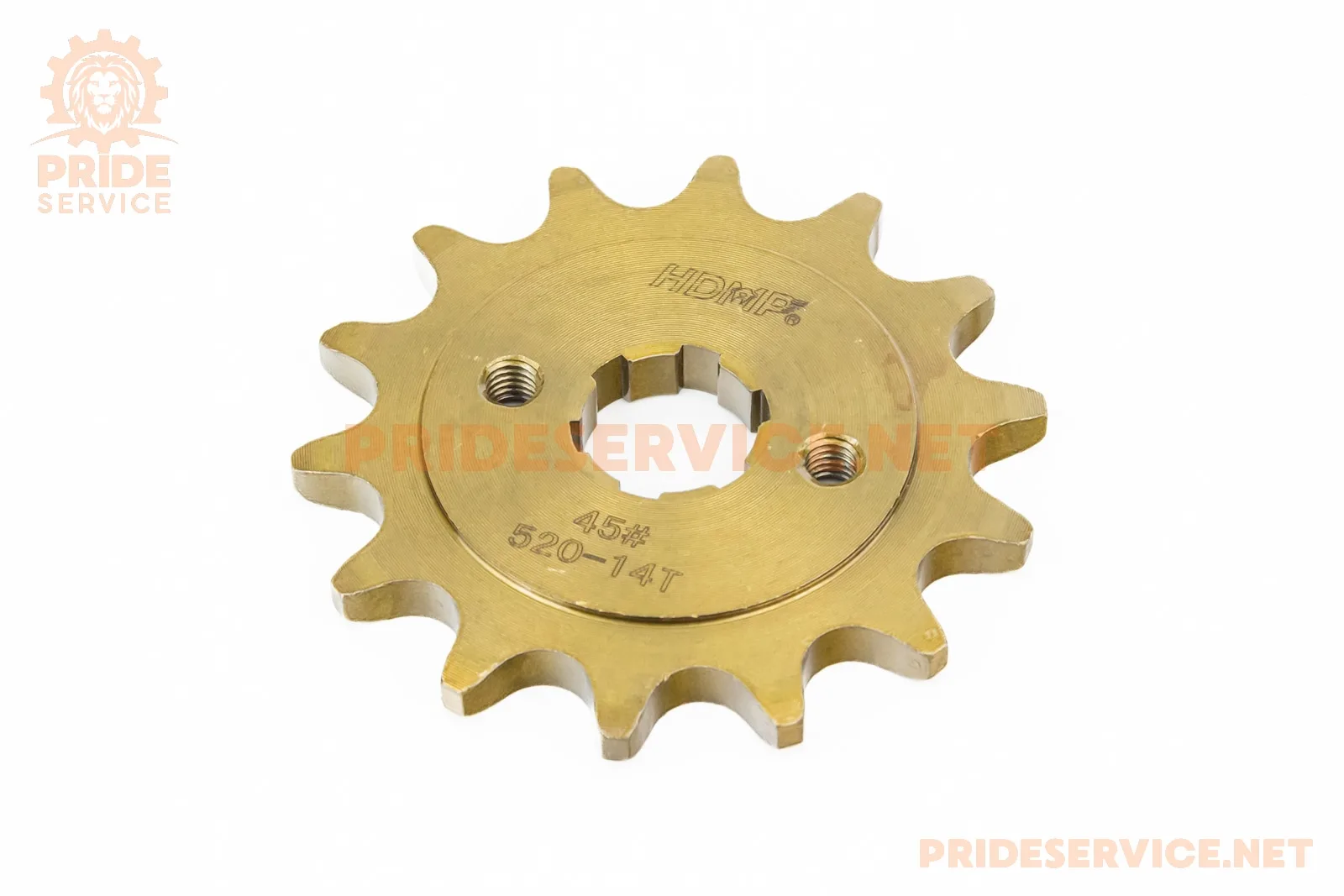 Зірка передня CG/CB-520H-14T (шліц 4мм) GOLD Loncin LX200GY-3 (P_507766)